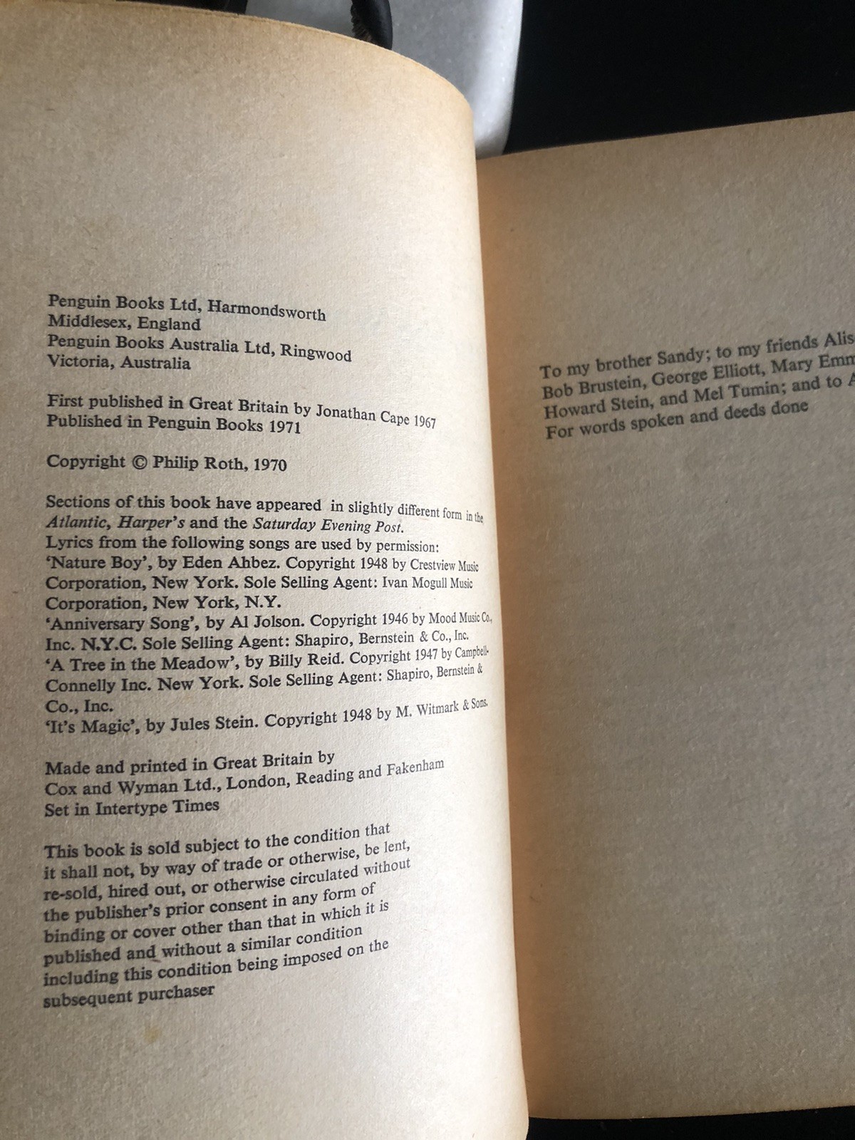 Philip Roth When She Was Good Penguin UK 1971 G