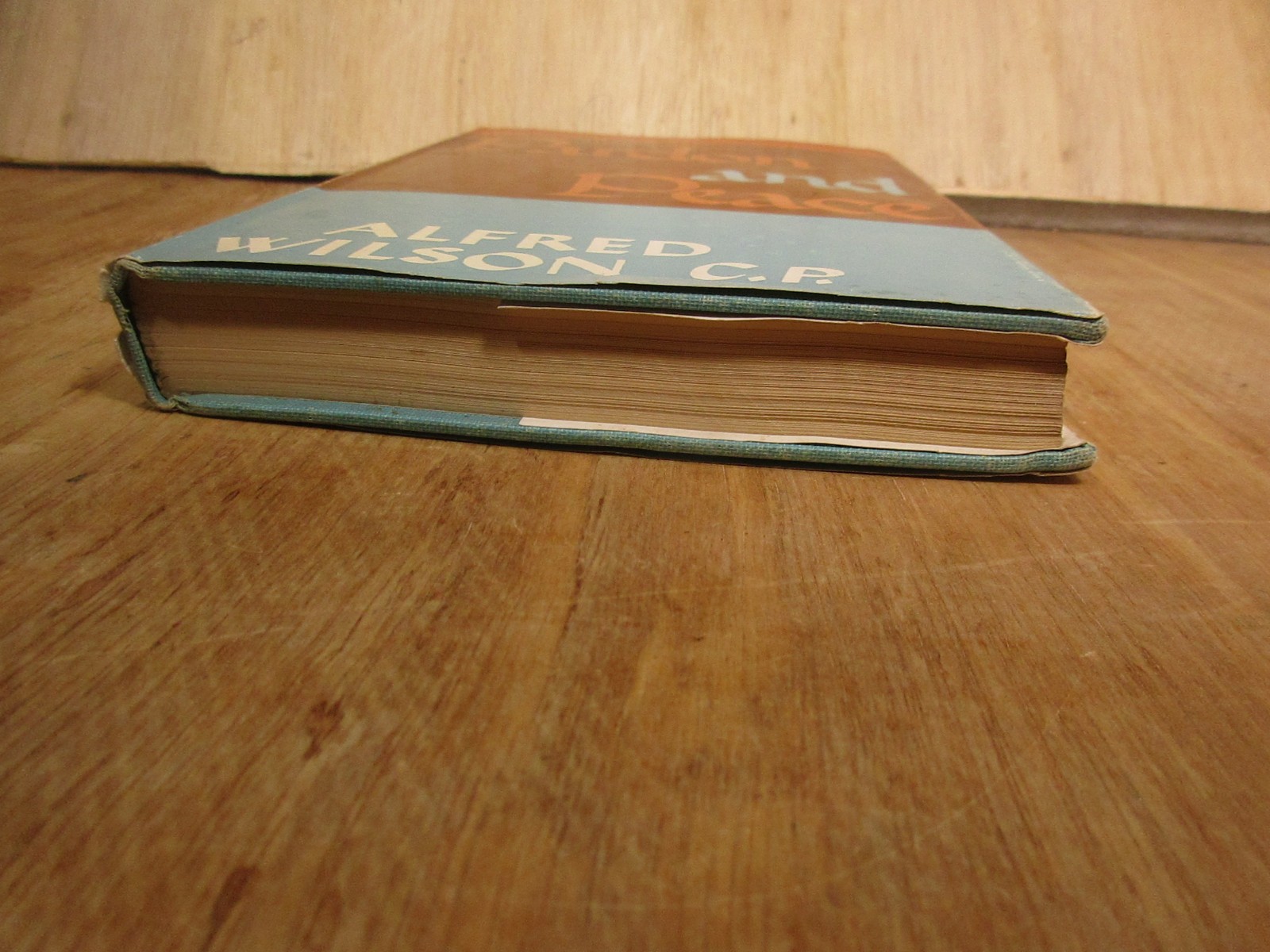 PARDON AND PEACE By Alfred Wilson – 1947 Hardcover Dustjacket Very Good