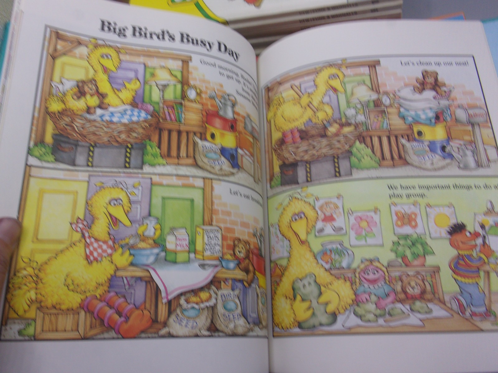 Vintage On My Way With Sesame Street Books Volume 1-15 Complete Set 1989