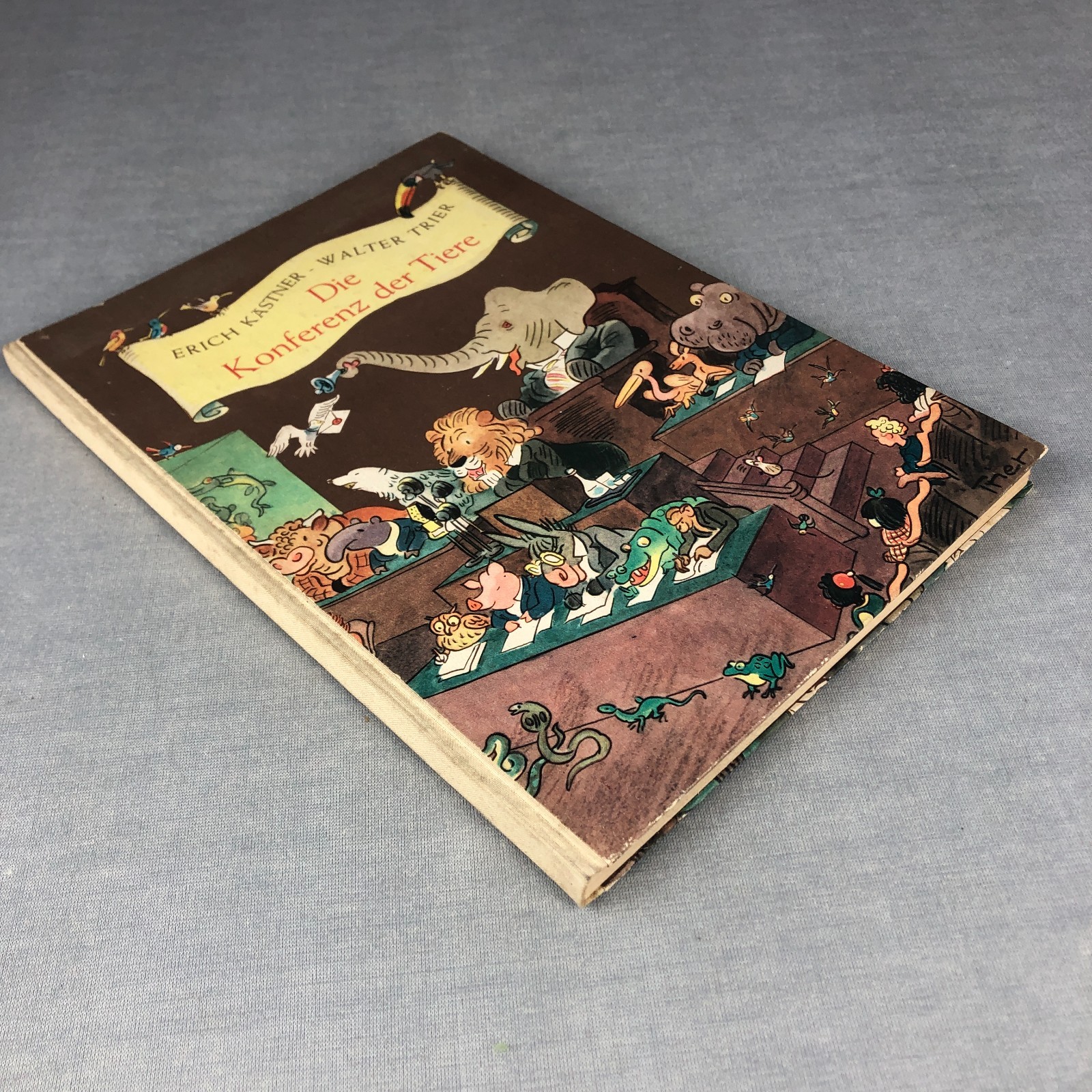1949 German Childrens Book Die Konferenz Der Tiere Erich Kästner & Walter Trier