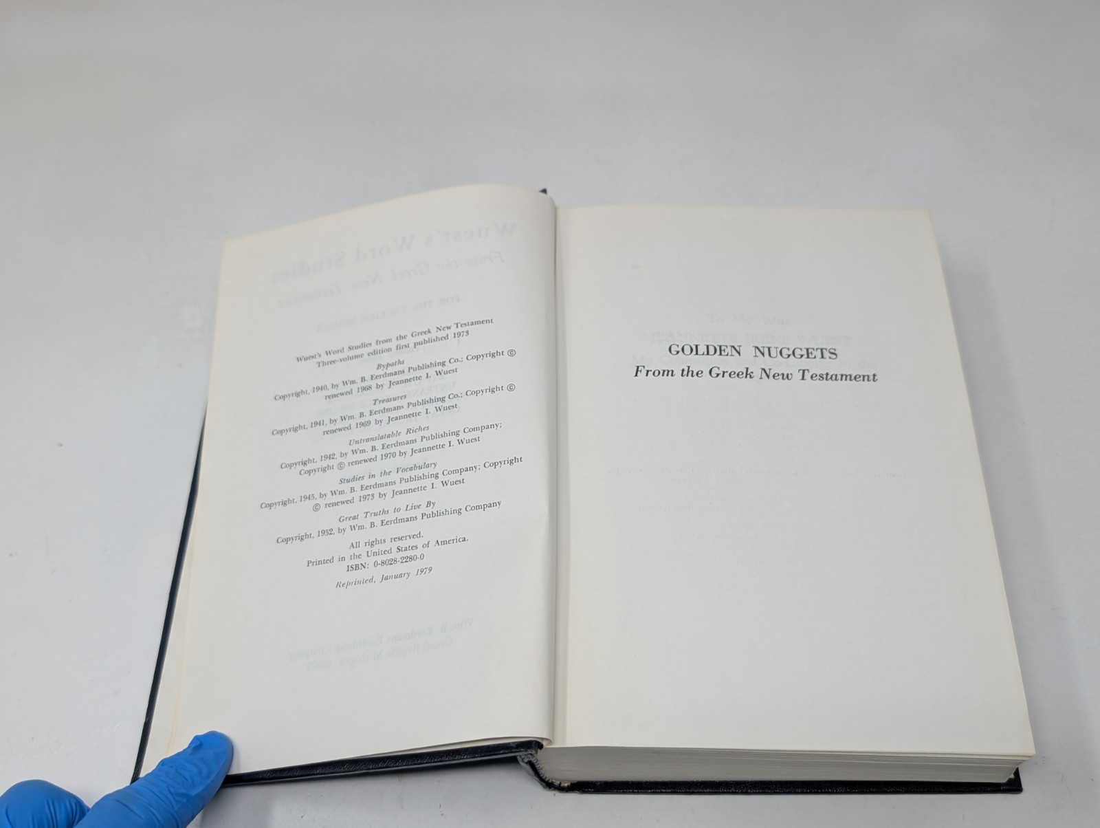 Wuest’s Word Studies From The Greek New Testament Volume 3 III HC 1979