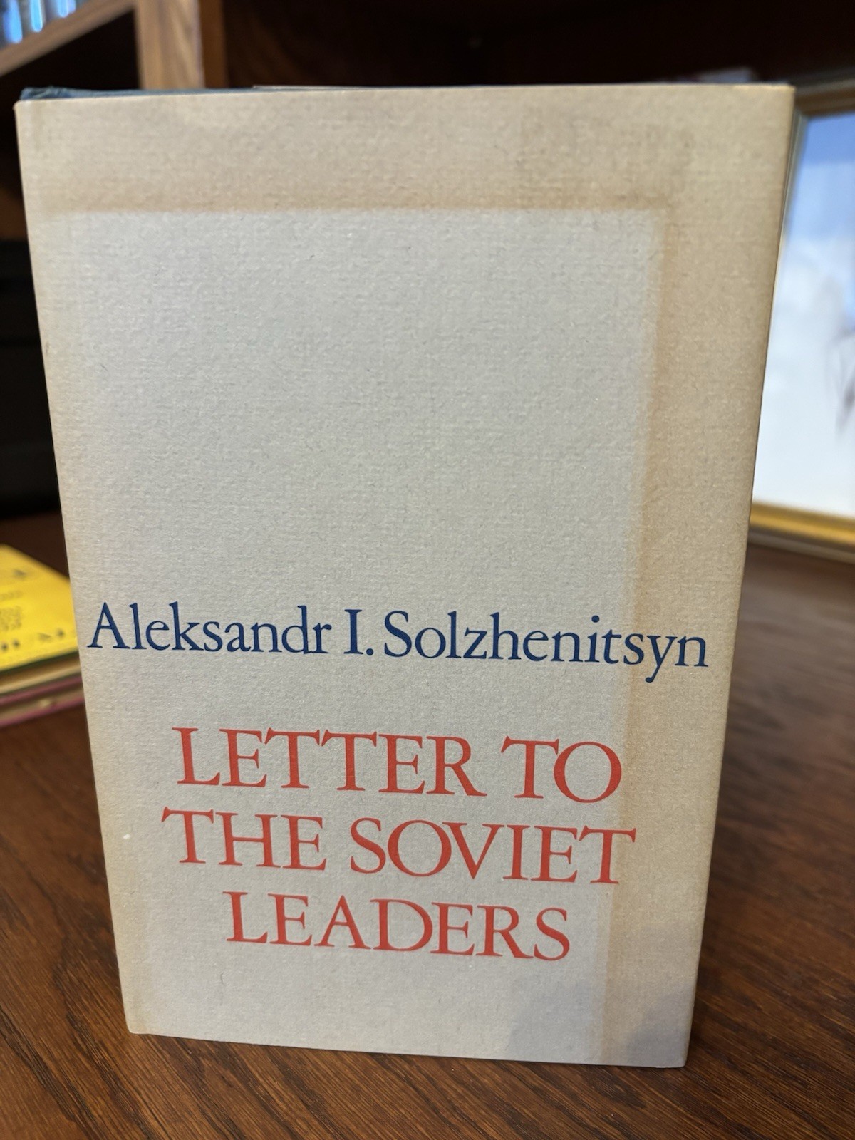 Letter to the Soviet Leaders Alexsandr Solzhenitsyn 1st HC Ptg Harper 1974