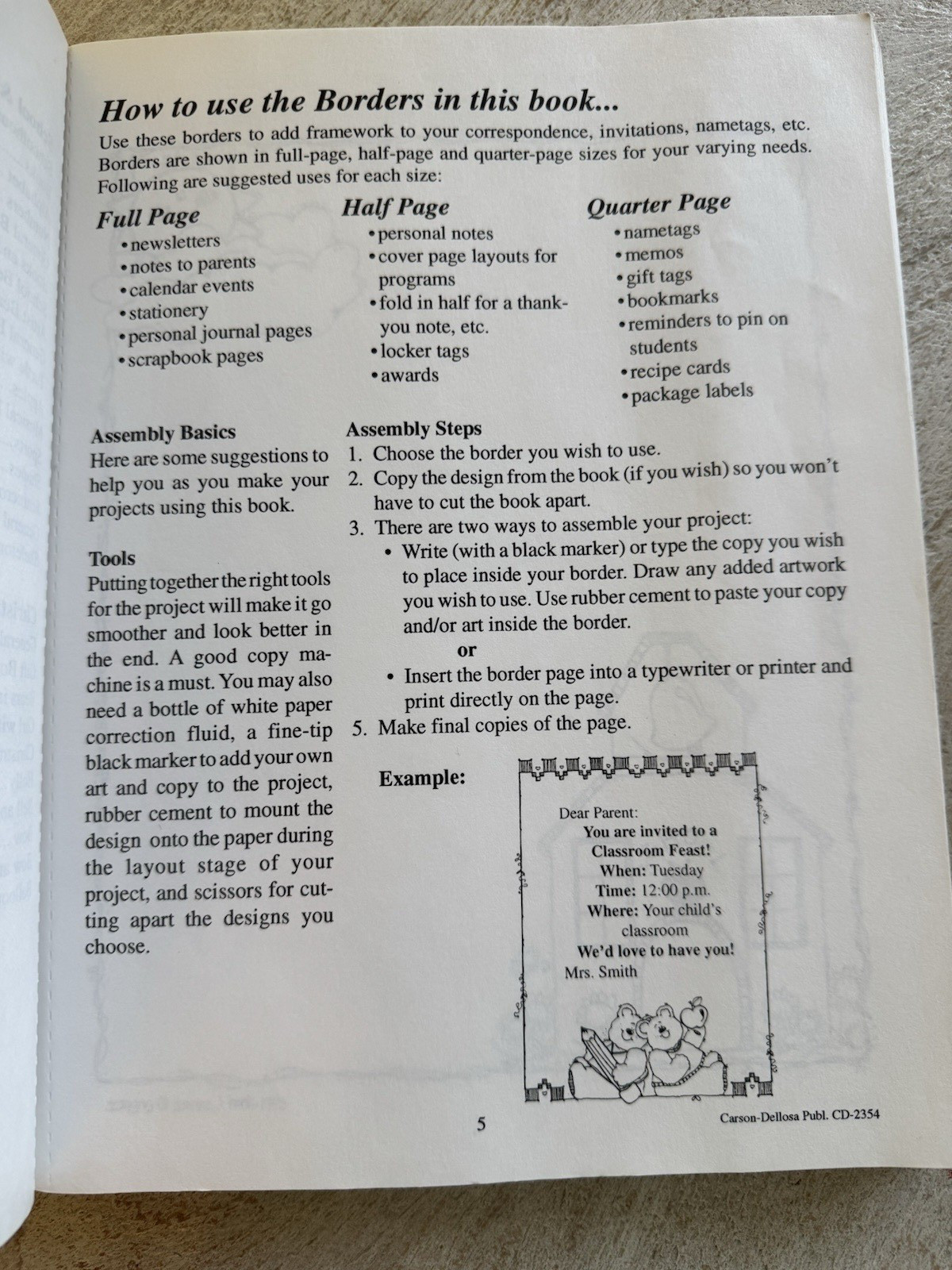 Borders Reproducibles: Bordered Pages All Sizes All Seasons by Dianne J. Hook