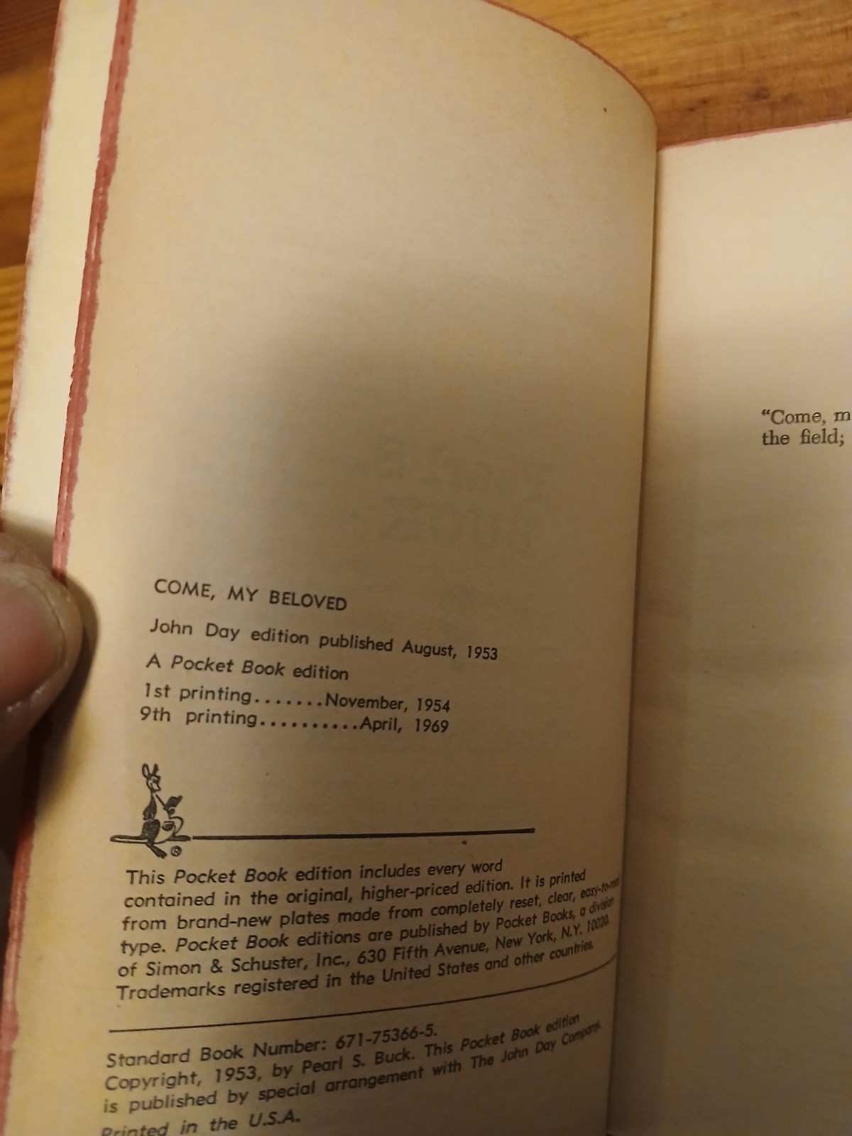 Pearl S. Buck Paperback Book Lot 6 Pocket books and Cardinal editions