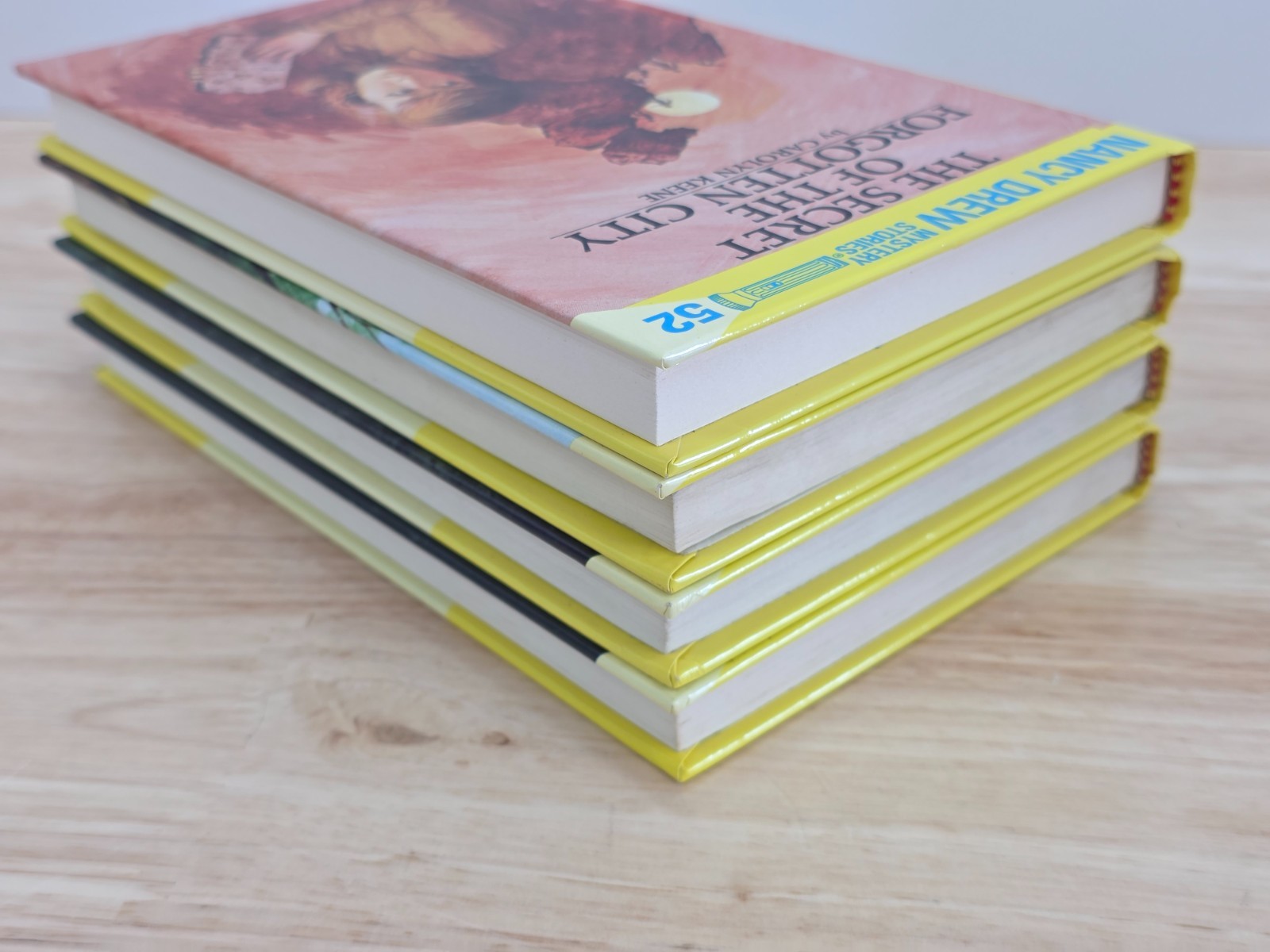Lot of 4 Nancy Drew Mystery Hardcover Vintage Books #1,2,3 & 52