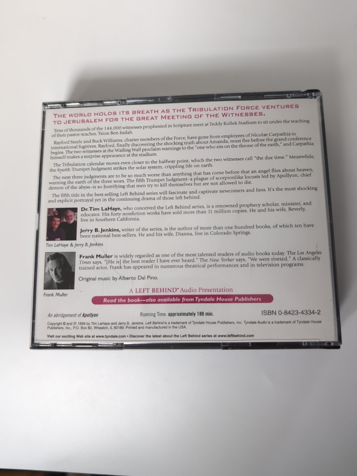 Left Behind Tyndale Audio CD Apollyon by Tim Lahaye Jenkins Audio CD Set