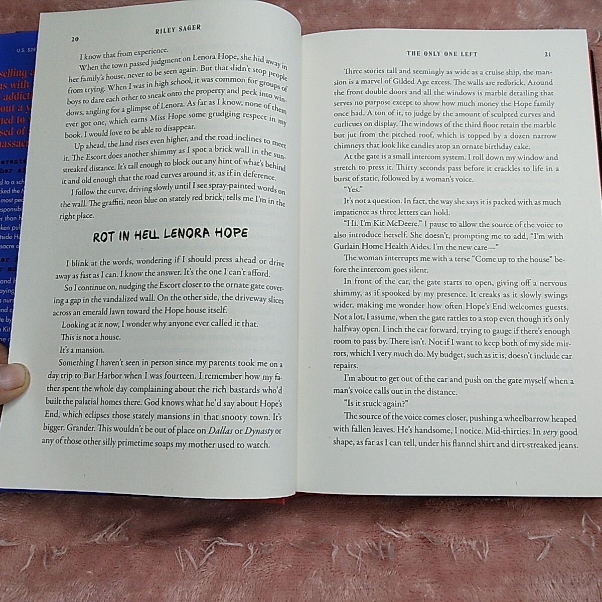 The Only One Left Riley Sager Thriller Book Club Summer 2023 Hardcover W/ Dustco