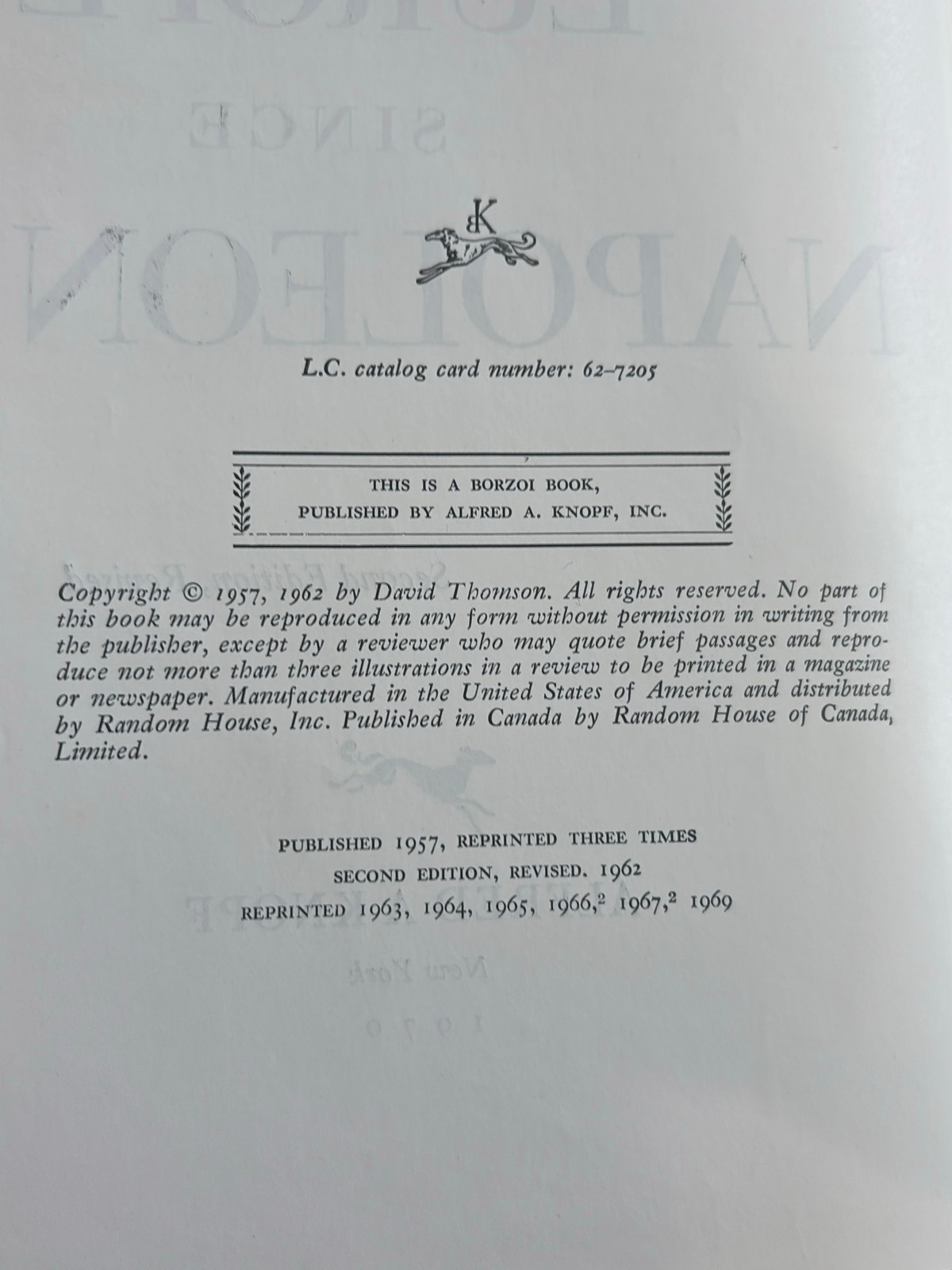 Alfred A. Knopf Europe Since Napoleon book