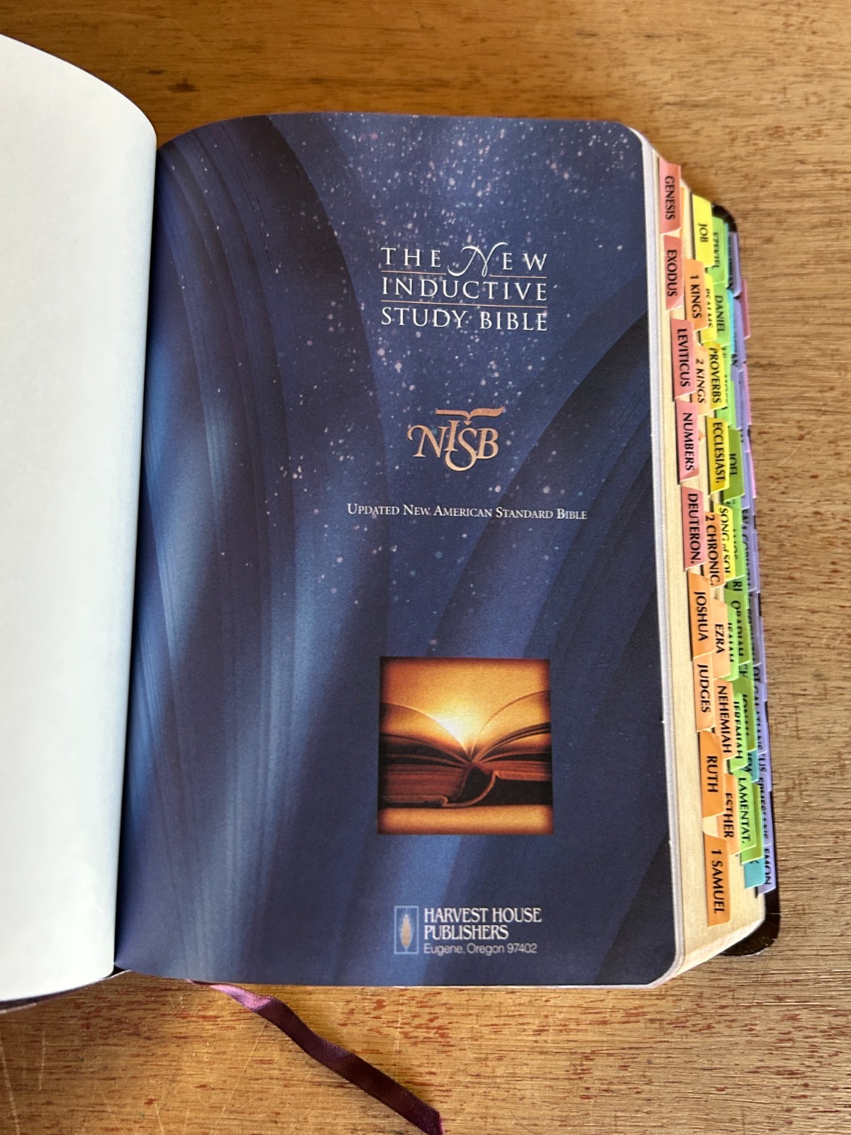 New Inductive Study Bible Update Edition Indexed Harvest House Burgundy Leather