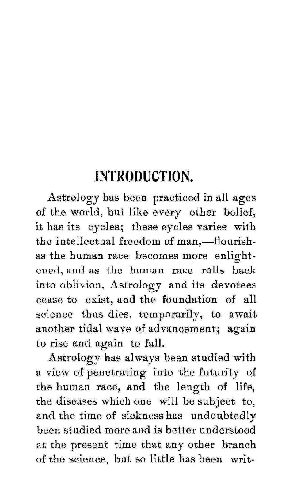 Medical Astrology „1899“ 71 Pages