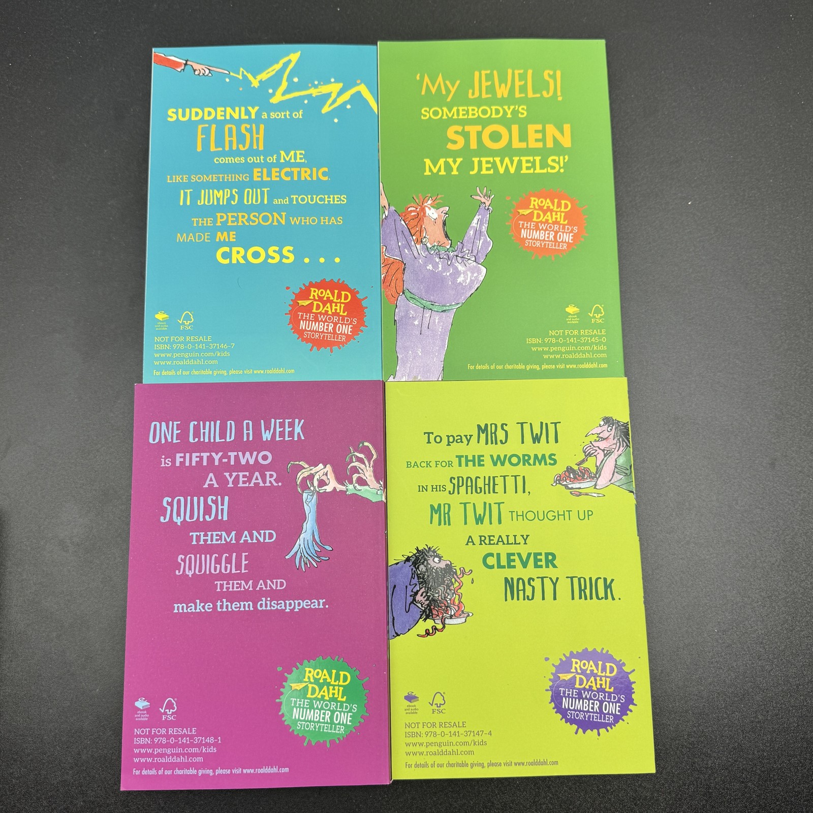Roald Dahl Collection 8 Book Set Paperback The BFG Matilda The Witches & More