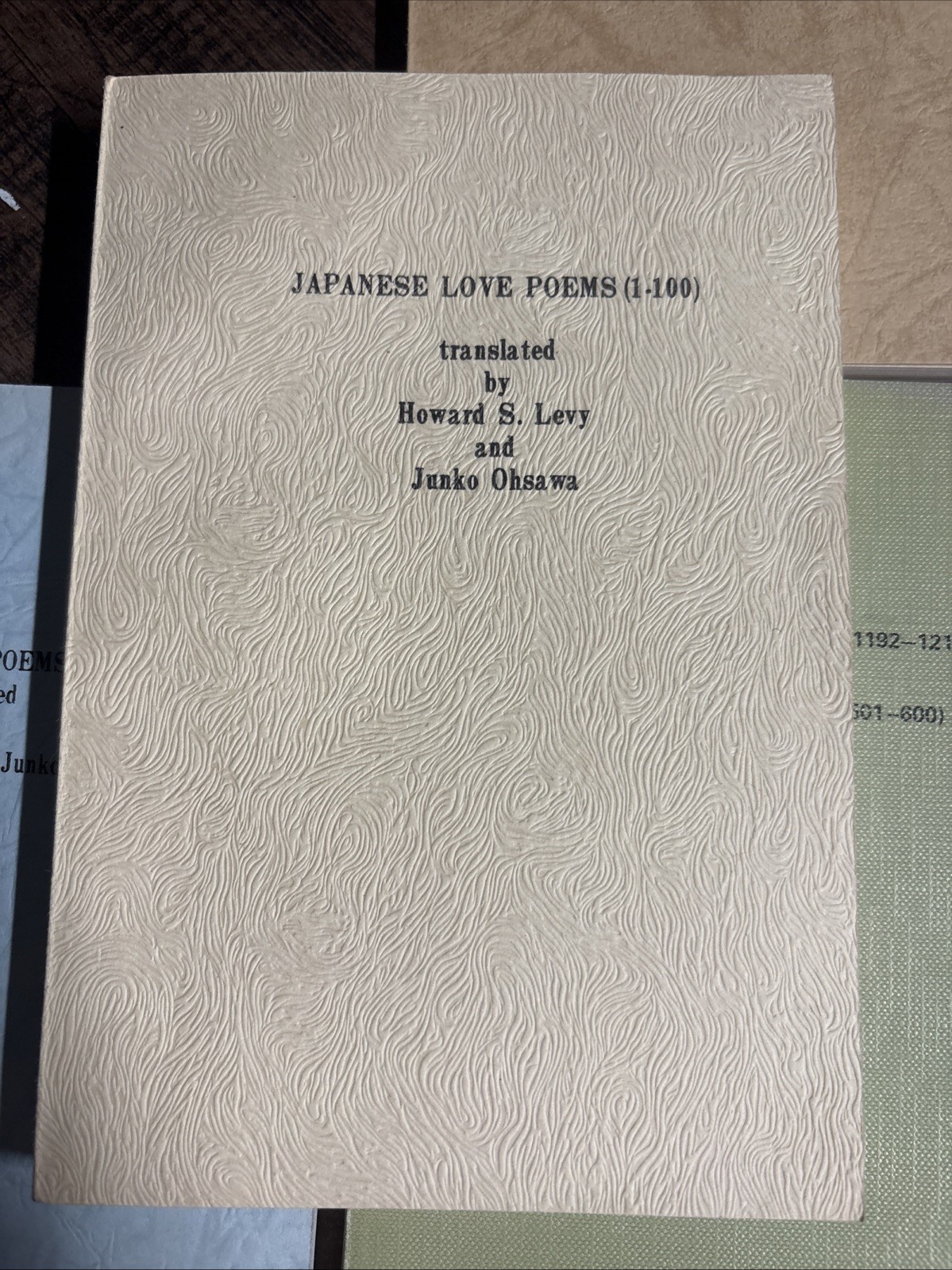 Vintage Lot of Japanese Love Poems translated by Howard Levy Junko Ohsawa