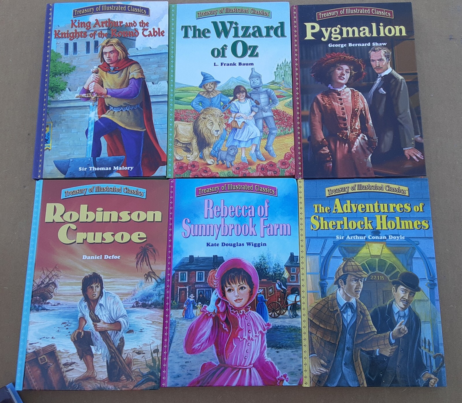 Treasury Of Illustrated Classics Hardcover Books Lot Of 24. Beauty Oz Holmes Pan