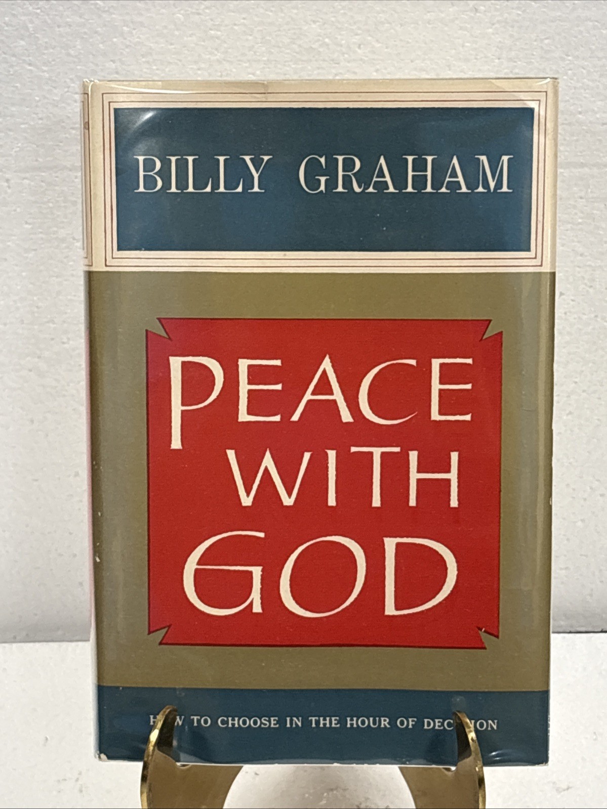 Peace with God by Billy Graham, 1953, 1st Edition, Signed