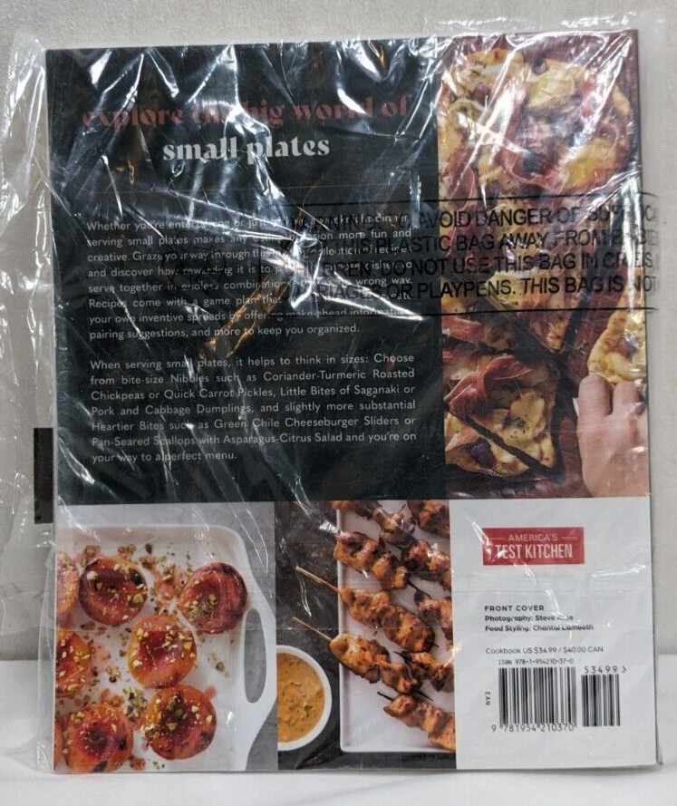 The Complete Small Plates Cookbook Americas Test Kitchen Paperback 300 Recipes