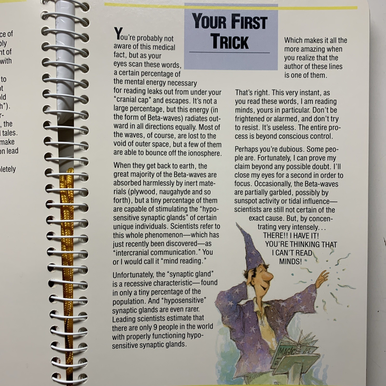 The Klutz Book of Magic With 4 Props by John Cassidy 1990 Spiral Bound