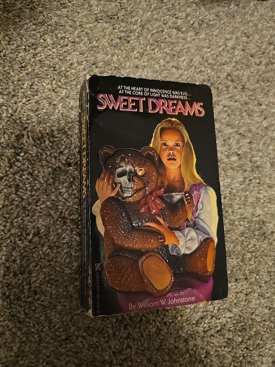 Sweet Dreams William Johnstone PB 1985 1ST Printing Zebra Horror SEE DESCRIPTION