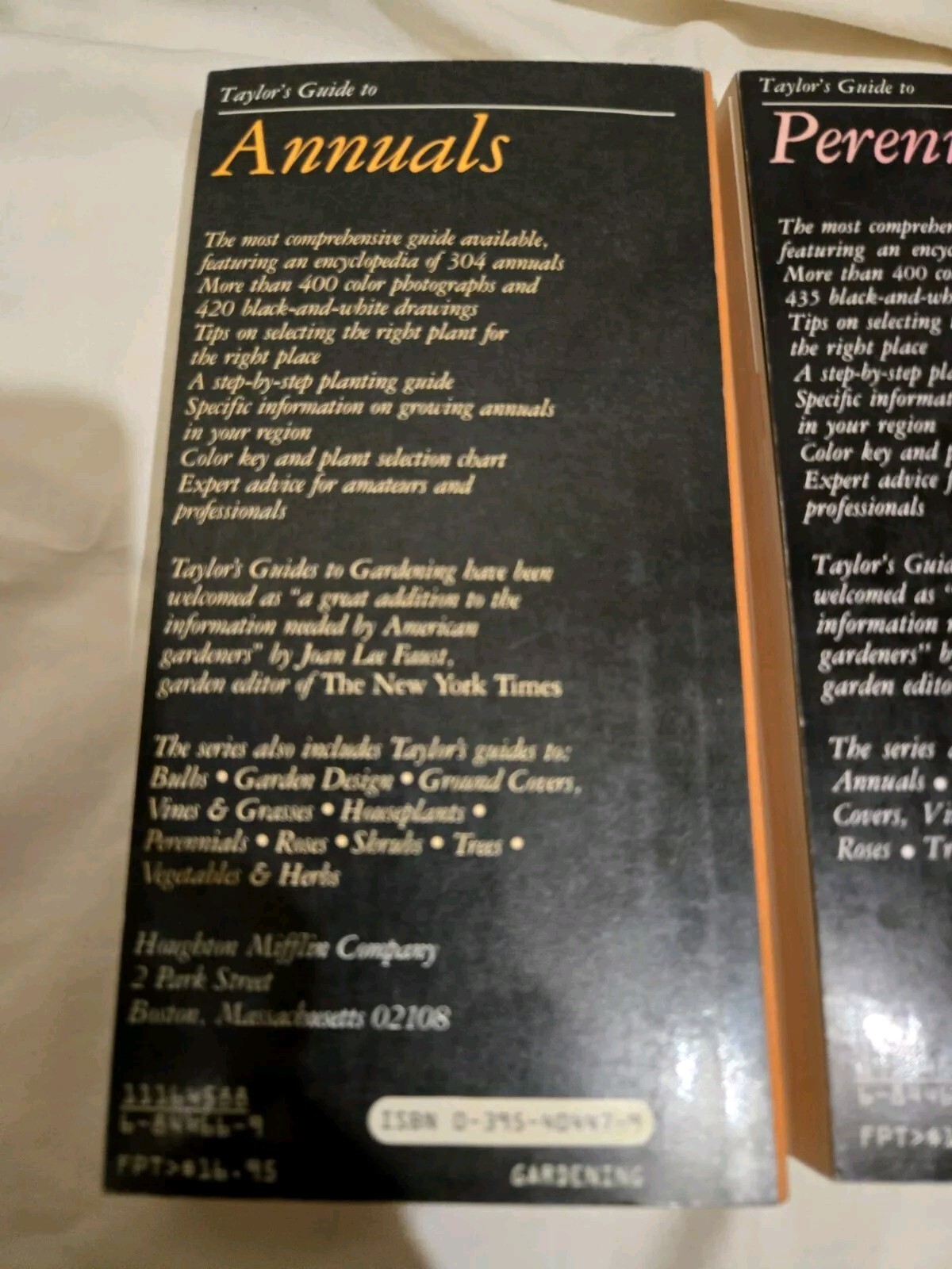 Taylor’s Guides to Gardening: Annuals, Bulbs,Perennials First Editions Softcover