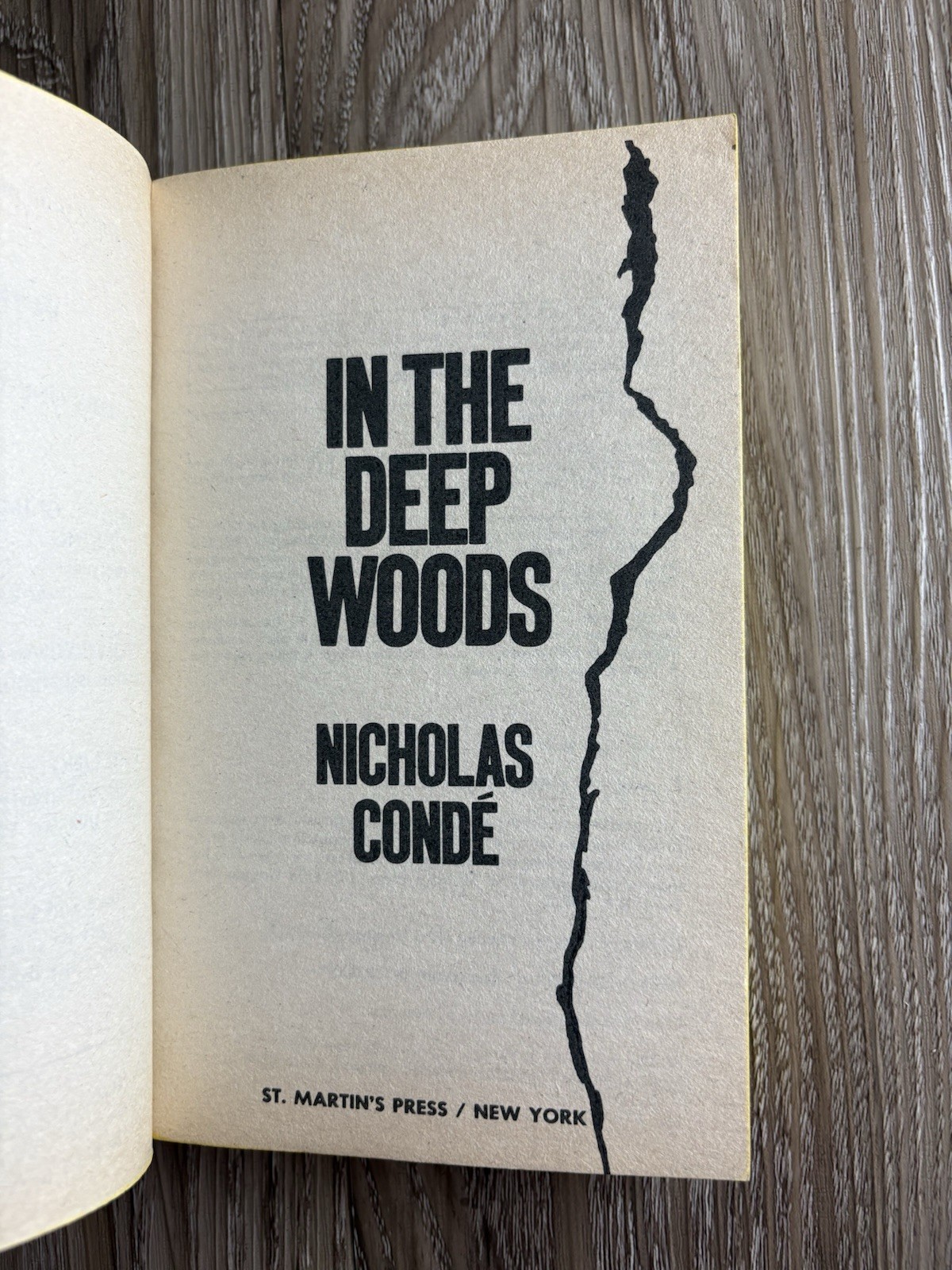 In The Deep Woods Nicholas Condé Vintage Crime Thriller Horror Paperback