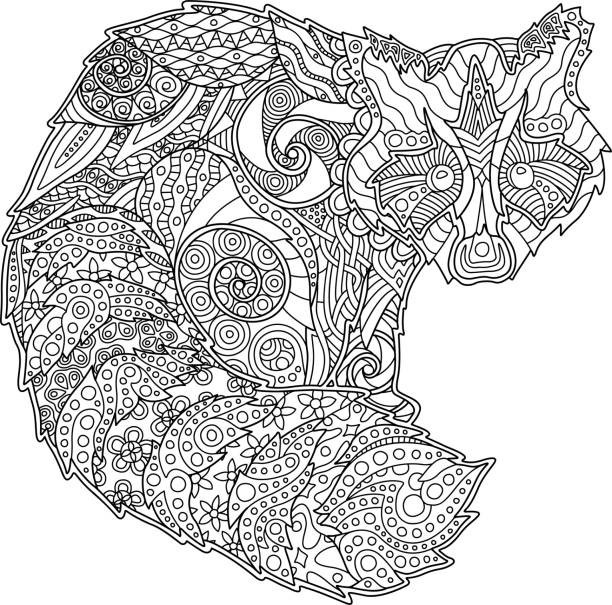 Raccoon and Friends Coloring Book 108 Pages 8.5 x 11 for All Ages