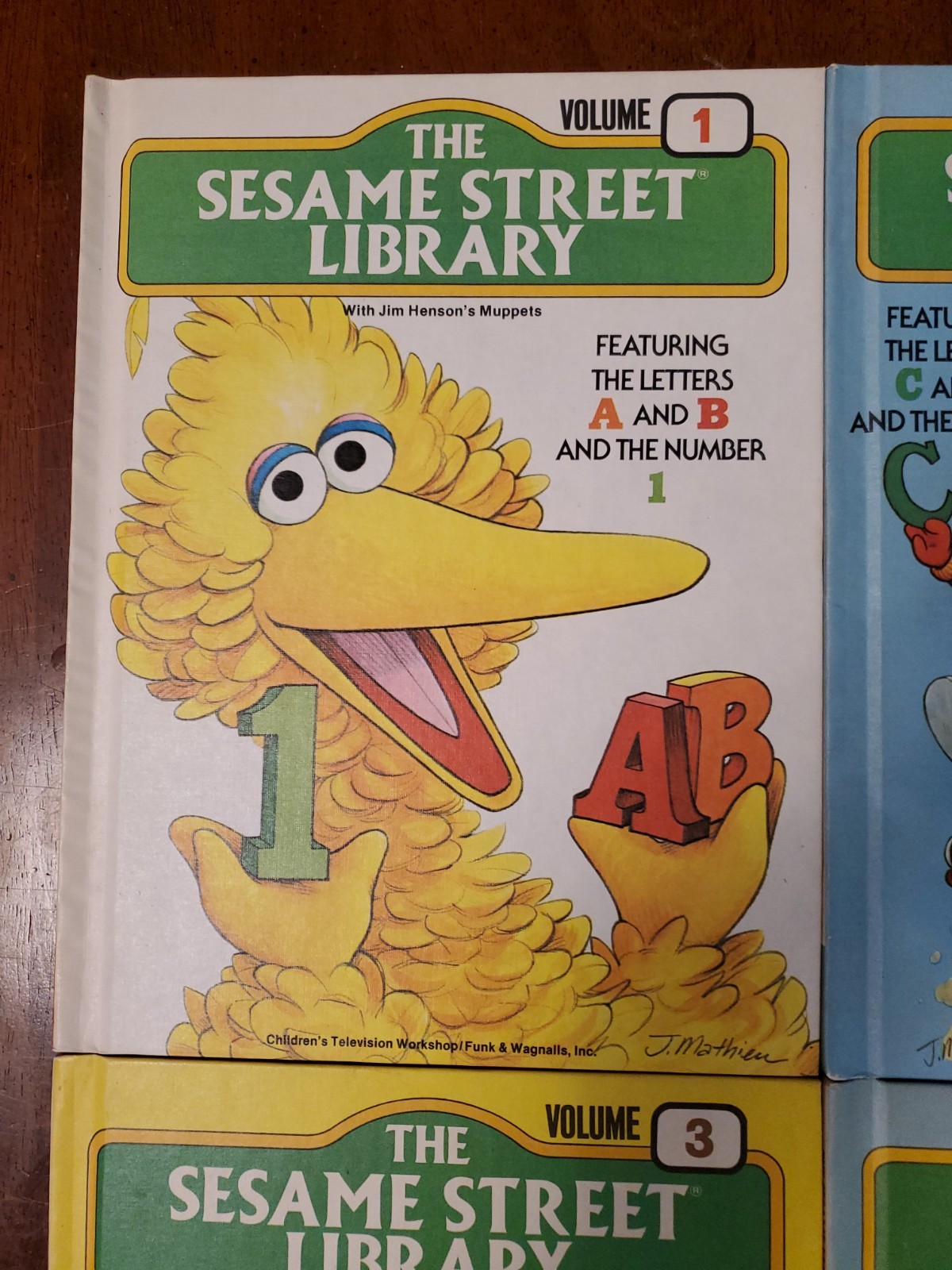 Set Of 4 Vintage 1978 Seasame Street Books
