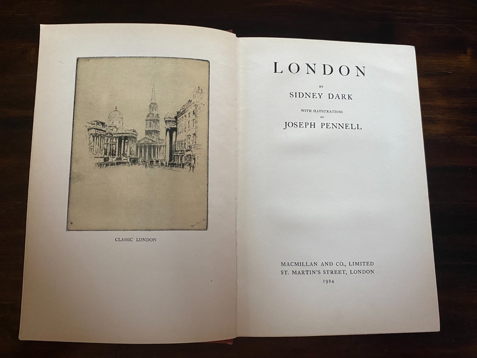 London 1936 Sidney Dark illus. by Joseph Pennell Macmillan & Co. Hardcover