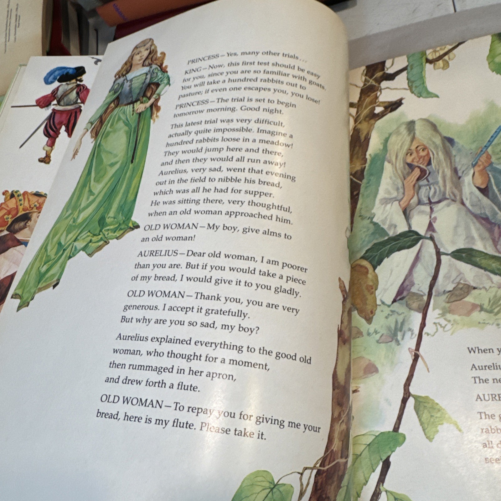 Vintage 1969 Storytime Treasury THE GOLDEN FISH/GOATHERD AND THE KINGS DAUGHTER