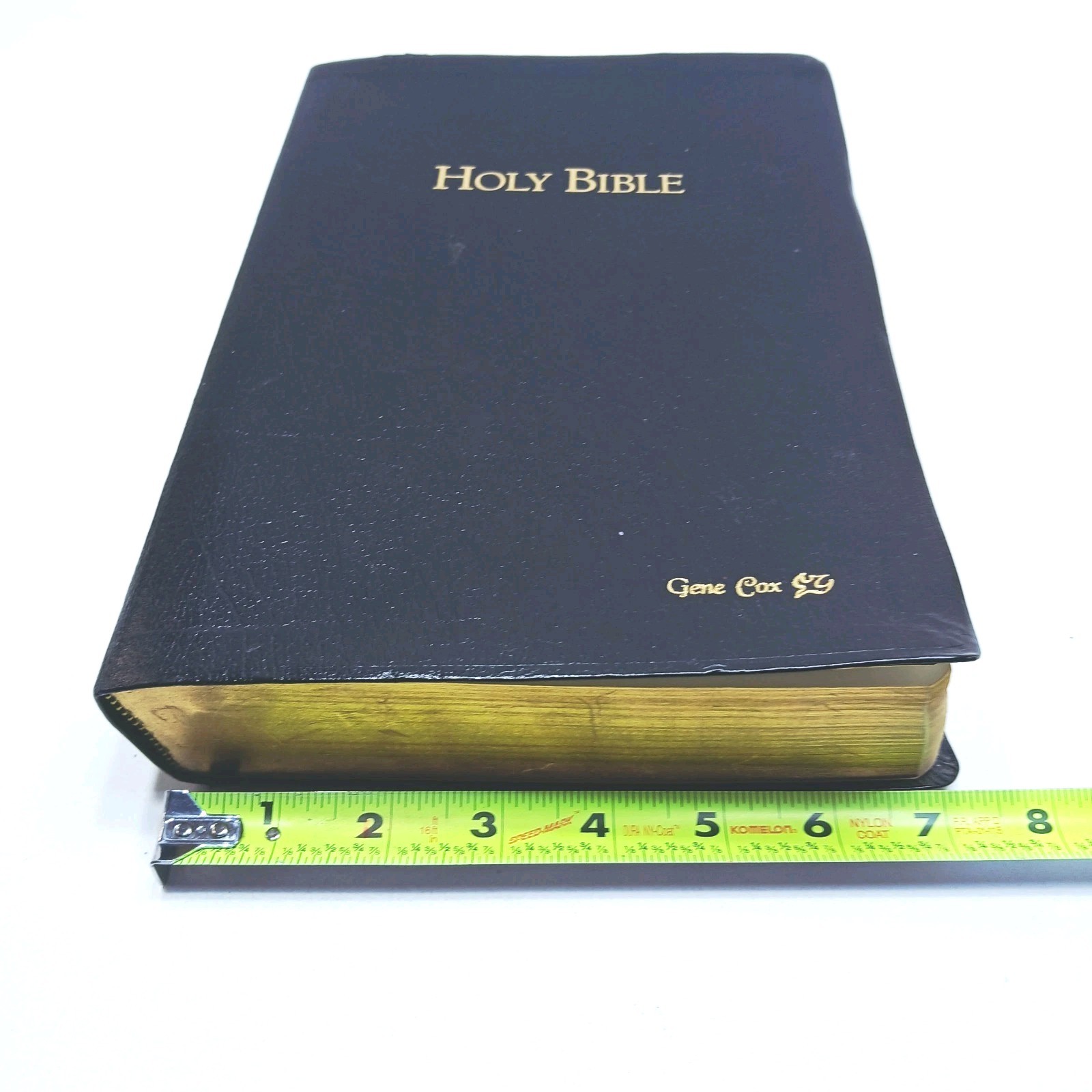 1996 HOLMAN SUPER GIANT HOLY BIBLE Imitation Black Leather Conc & Maps