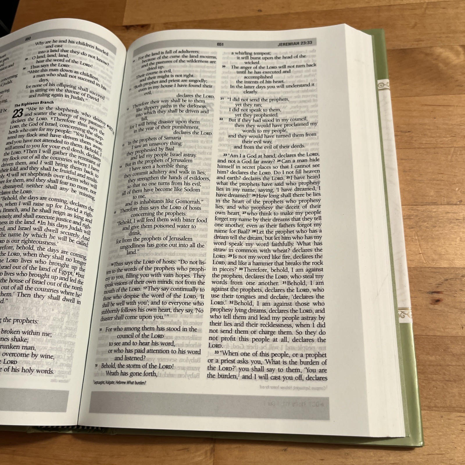 ESV Daily Reading Bible, Hardcover, Through The Bible In One Year – VERY GOOD