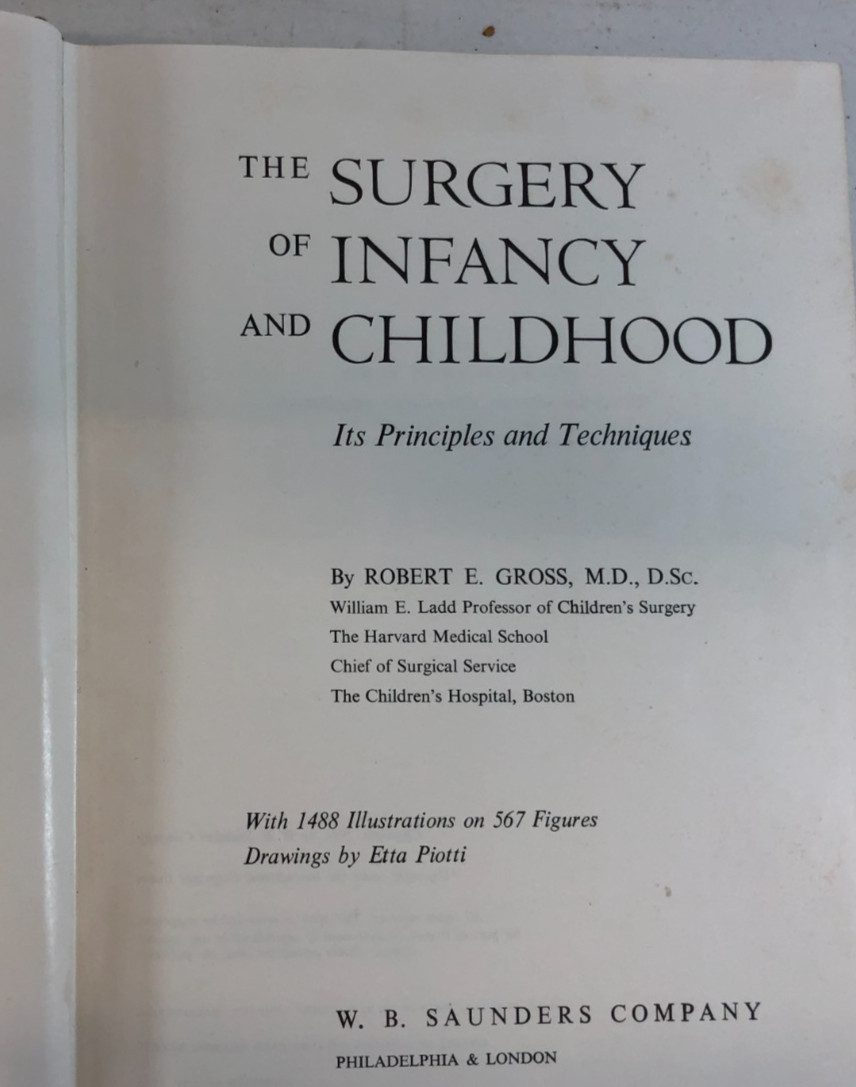 The Surgery of Infancy and Childhood, Gross, 1953, E-119