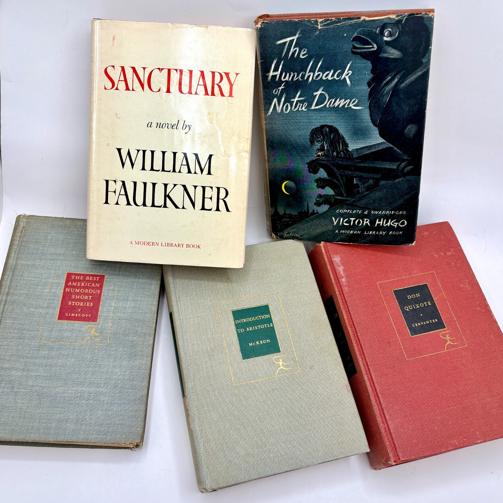 Five Vintage Modern Library Books, Published 1940s-50s