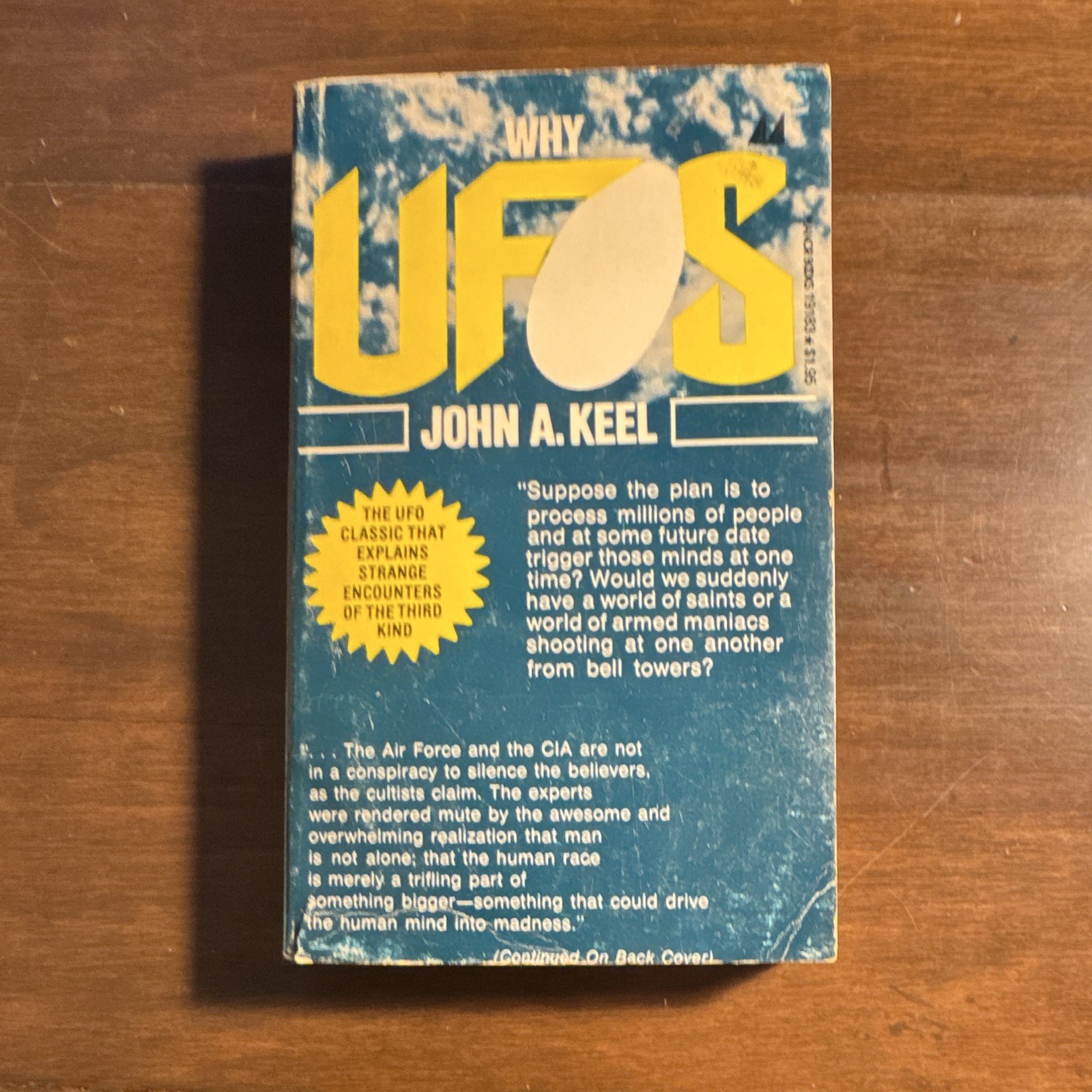 John A. Keel – Why UFOs: Operation Trojan Horse (1970, Paperback) Manor Books