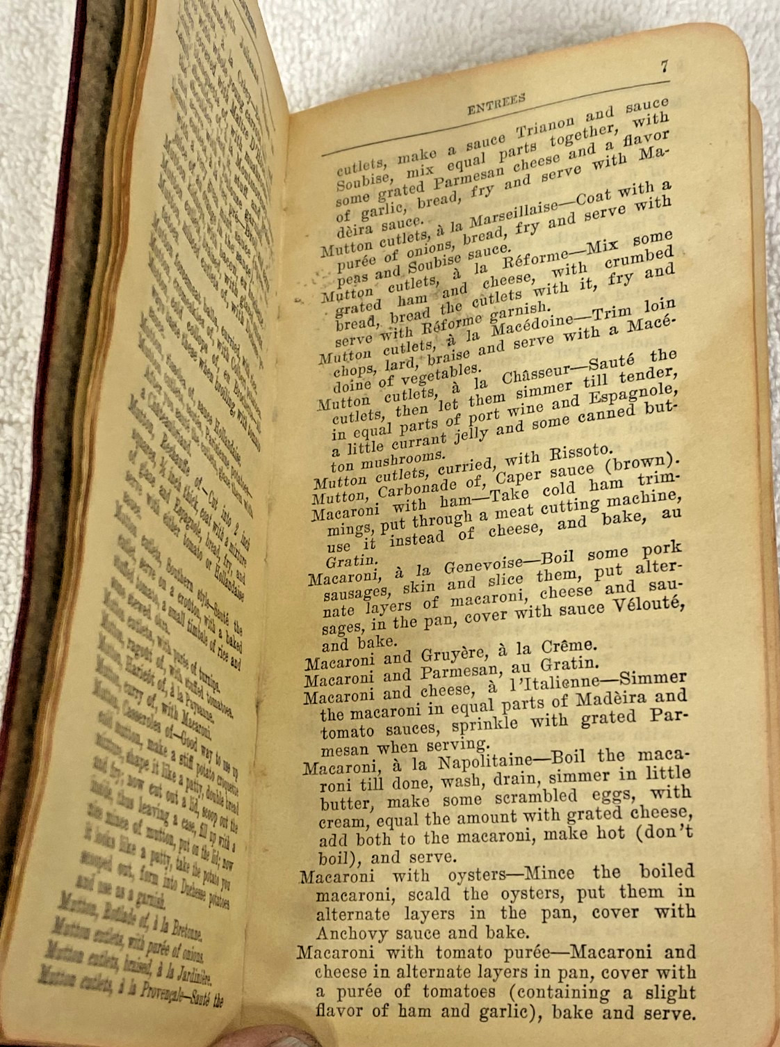 Vintage 1909 Chef’s Reminder Dishes Hotel Monthly Culinary Oddities Book