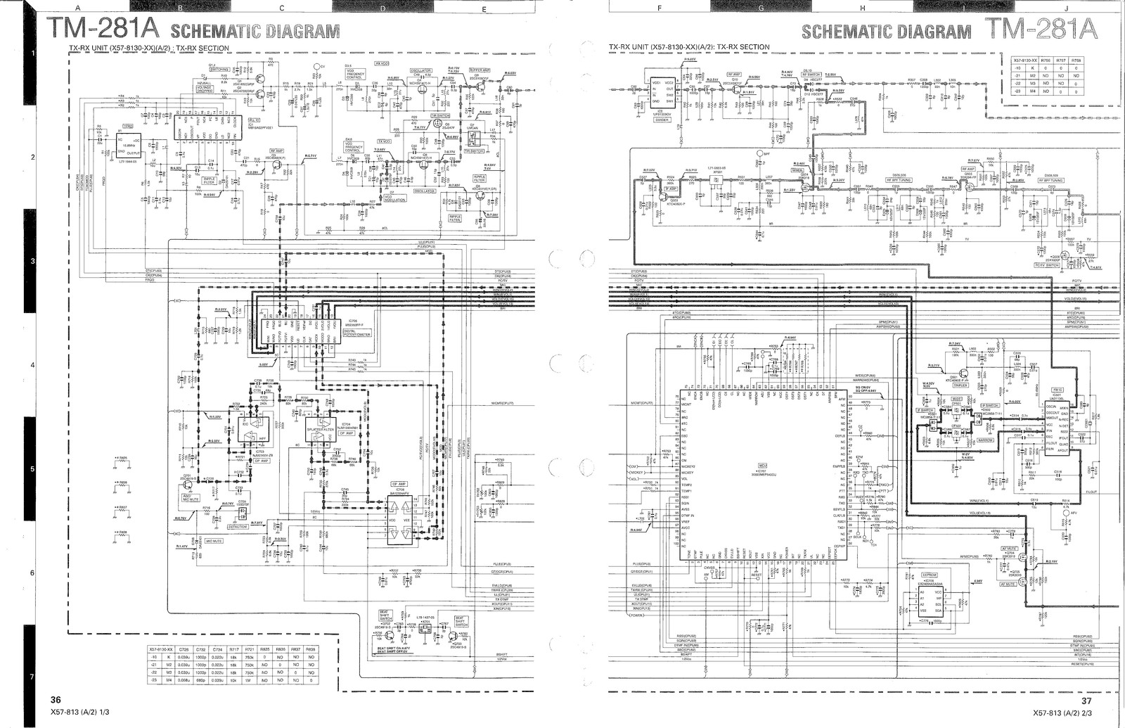 KENWOOD TM-281A 144MHz FM Transceiver Service Manual 2011, FOLDOUTS