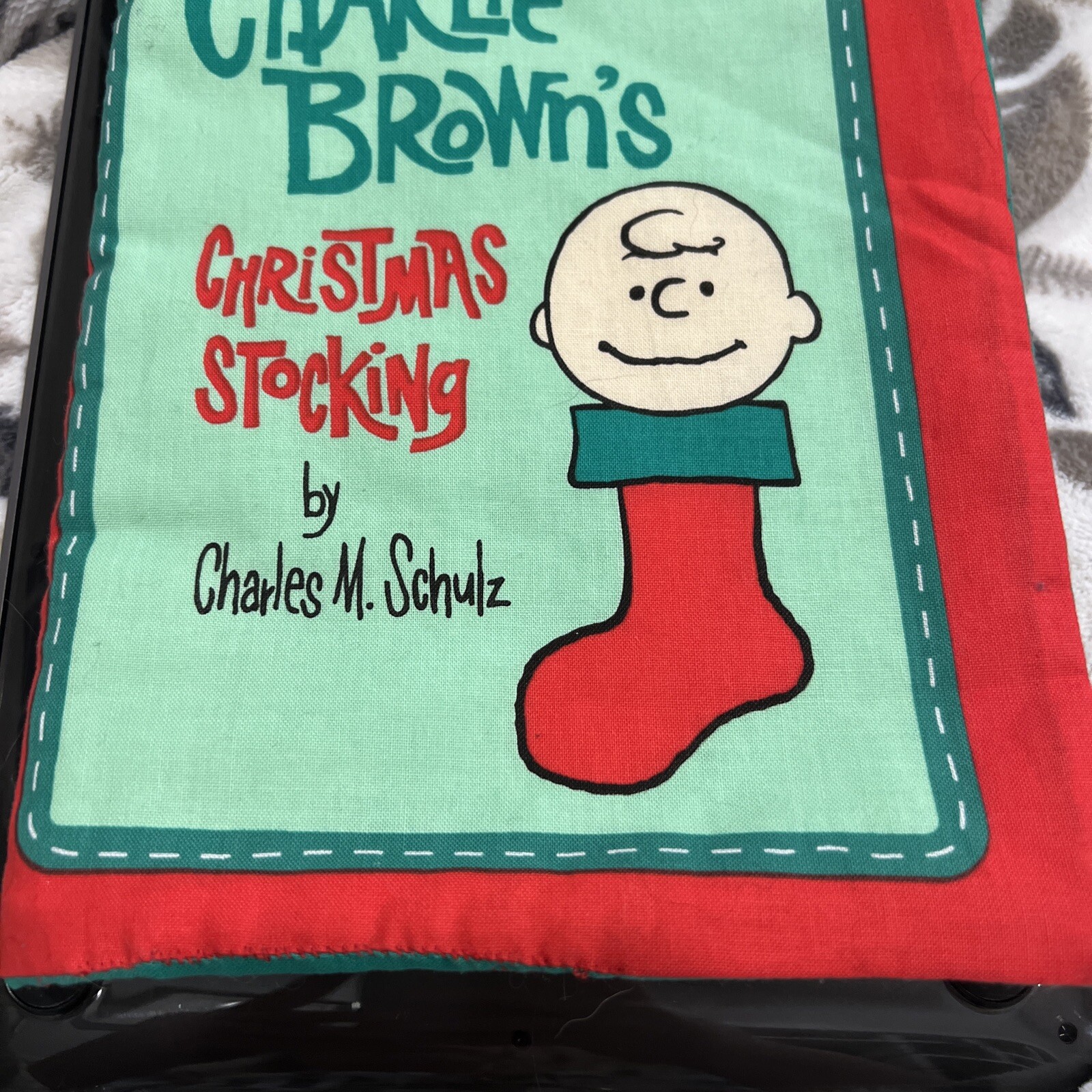 Charlie Brown’s Christmas Stocking Child’s Cloth Book 10.5”x 7” x 1”