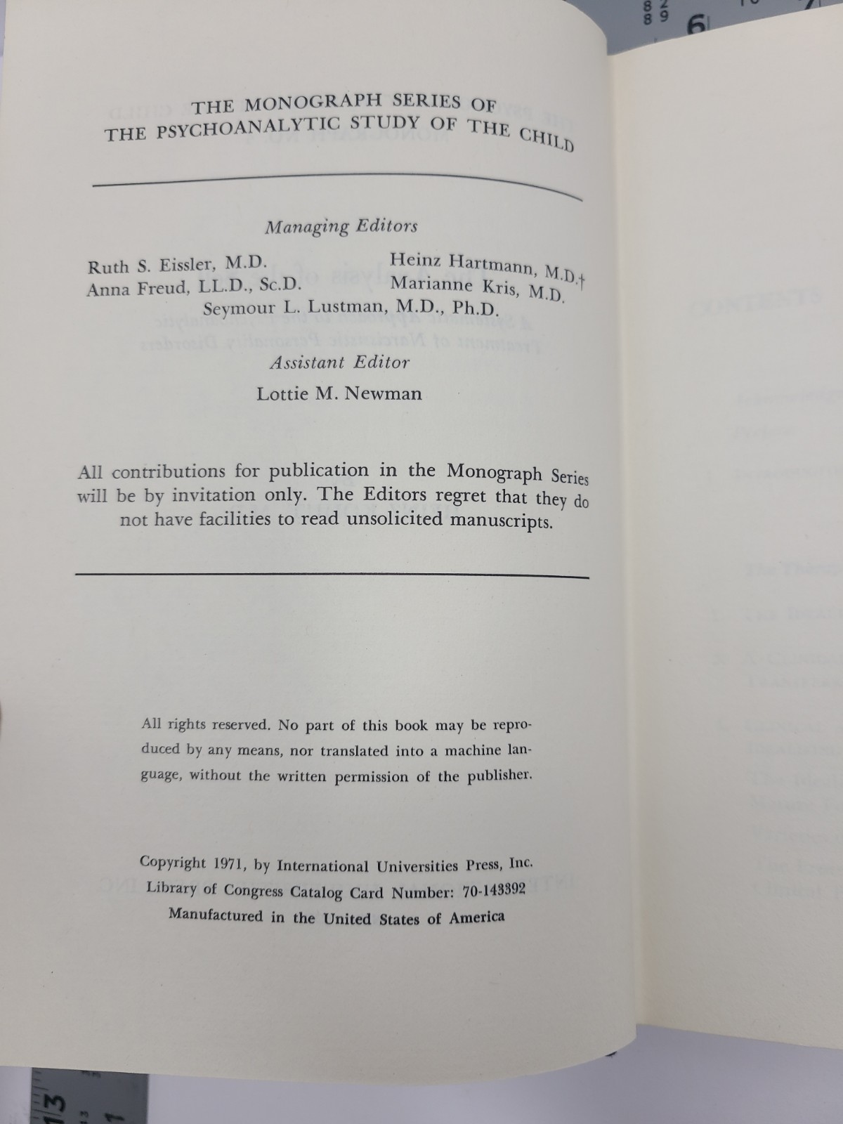 The Analysis Of The Self by Heinz Kohut HC 1975 Bonus Notes Excerpts