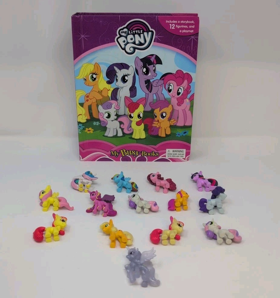 My Little Pony-My Busy Books-2016 G4 Includes 14 Figures,Book-Read Description