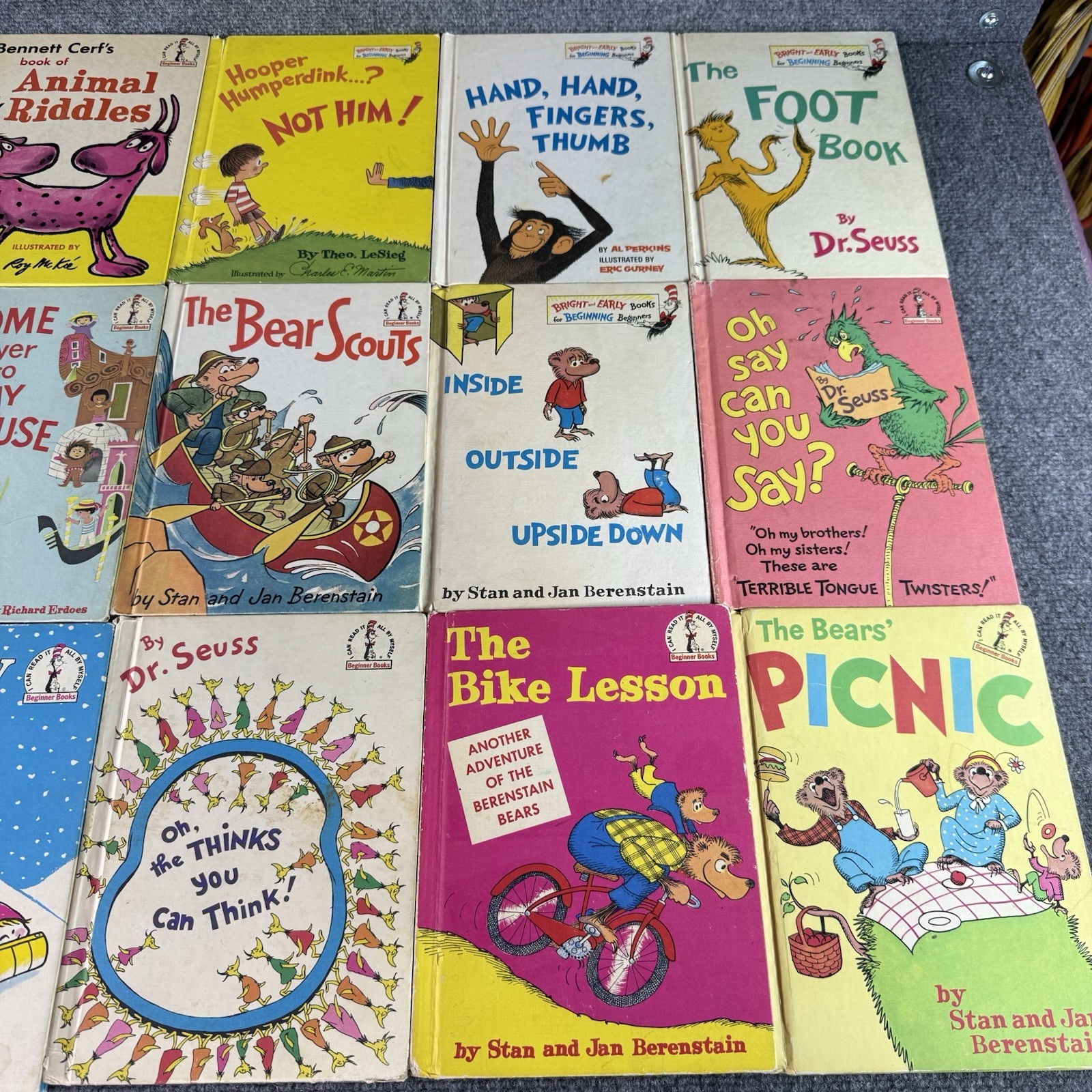 Lot of 36 Vintage Beginner Books – Dr Seuss LeSieg Berenstain