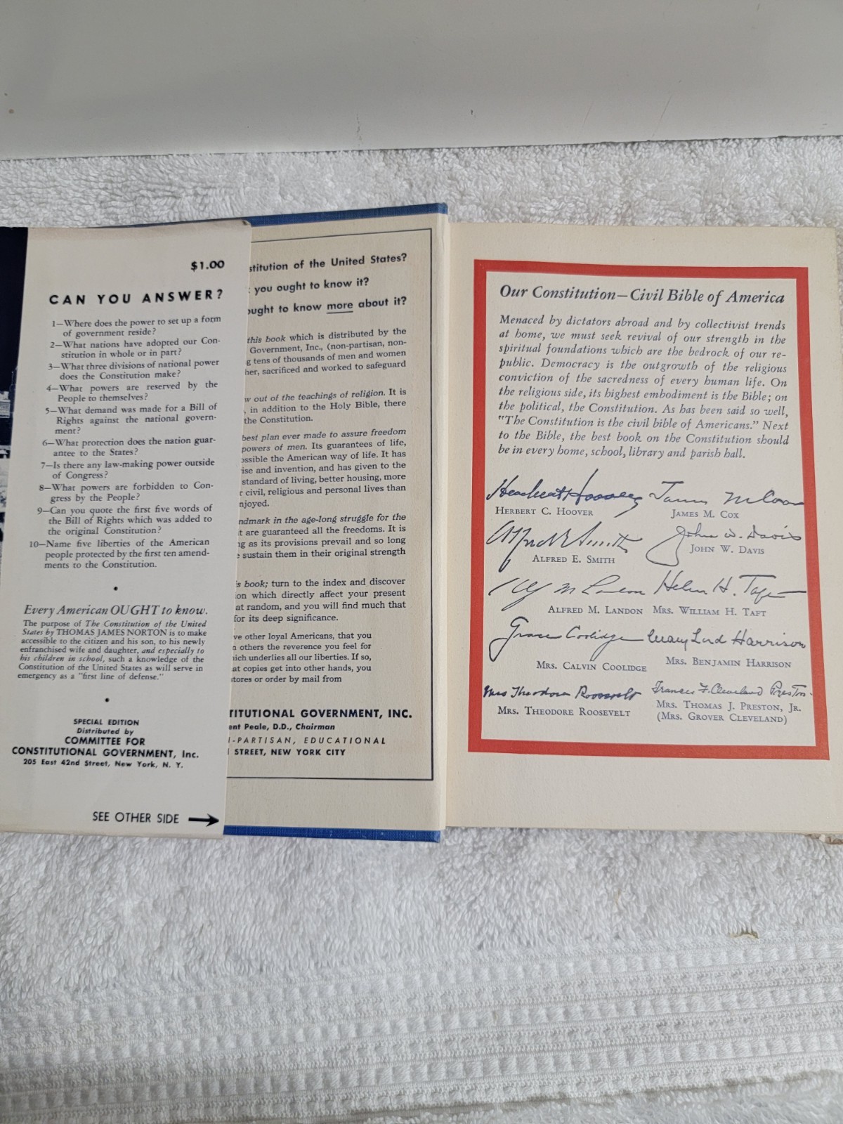 THE CONSTITUTION OF THE UNITED STATES ITS SOURCES AND By Thomas James Norton