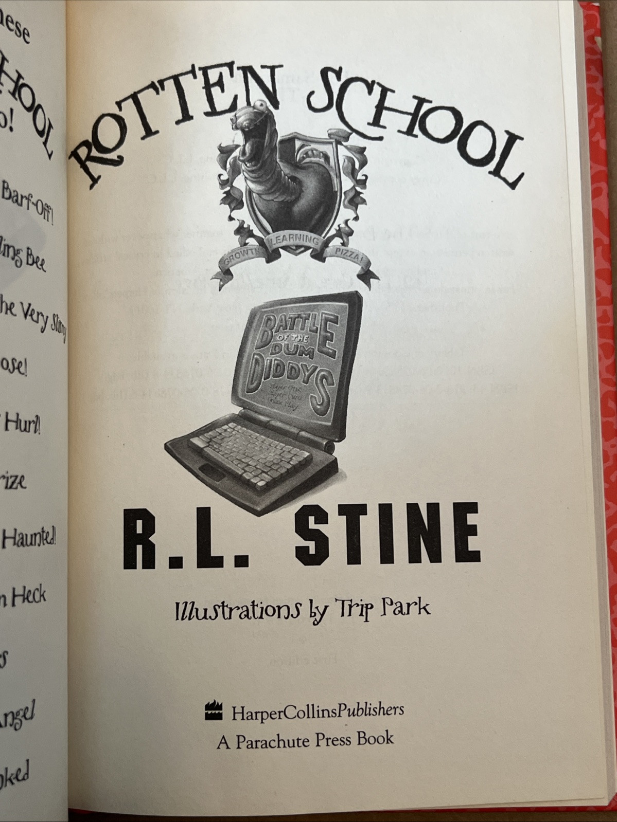 Rotten School Battle of the Dum Diddys Stine, R.L. #12