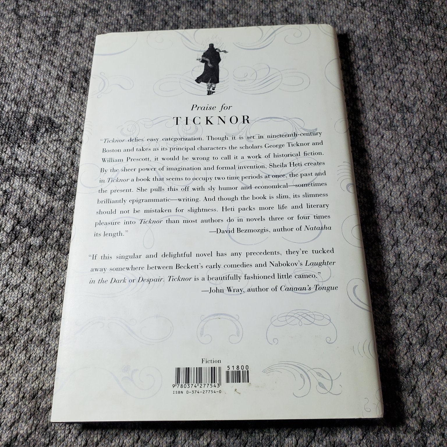 Ticknor Sheila Heti 2006 First Edition Fiction Farrar Straus Giroux