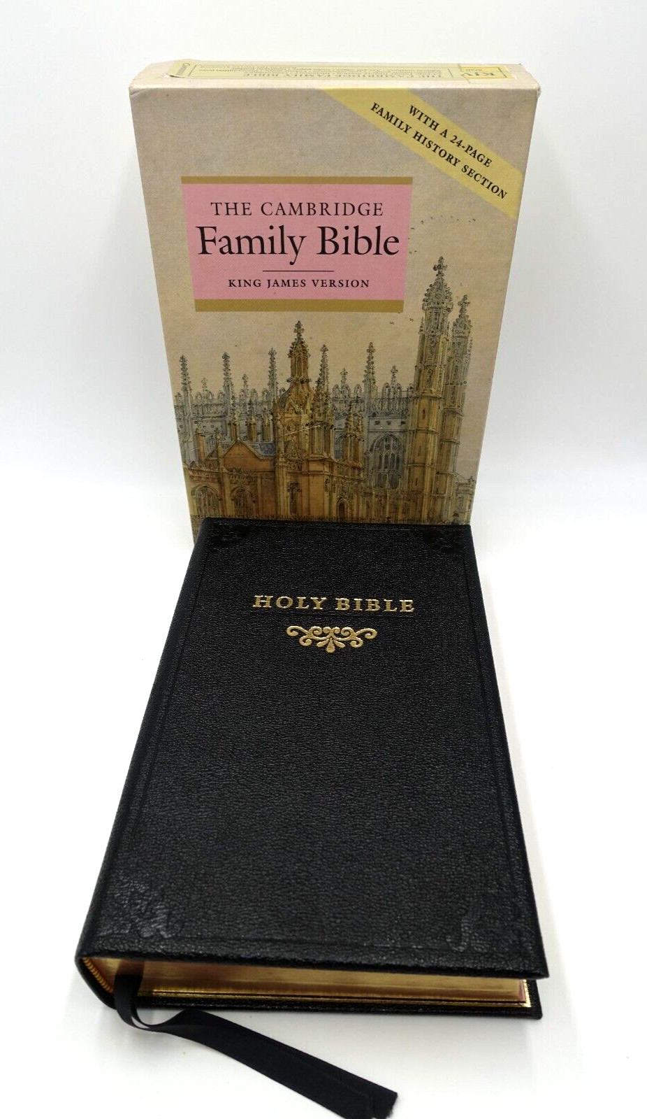 RARE The Cambridge Family Bible Hardcover w/ Box *HAS FLAWS READ DESCRIPTION*