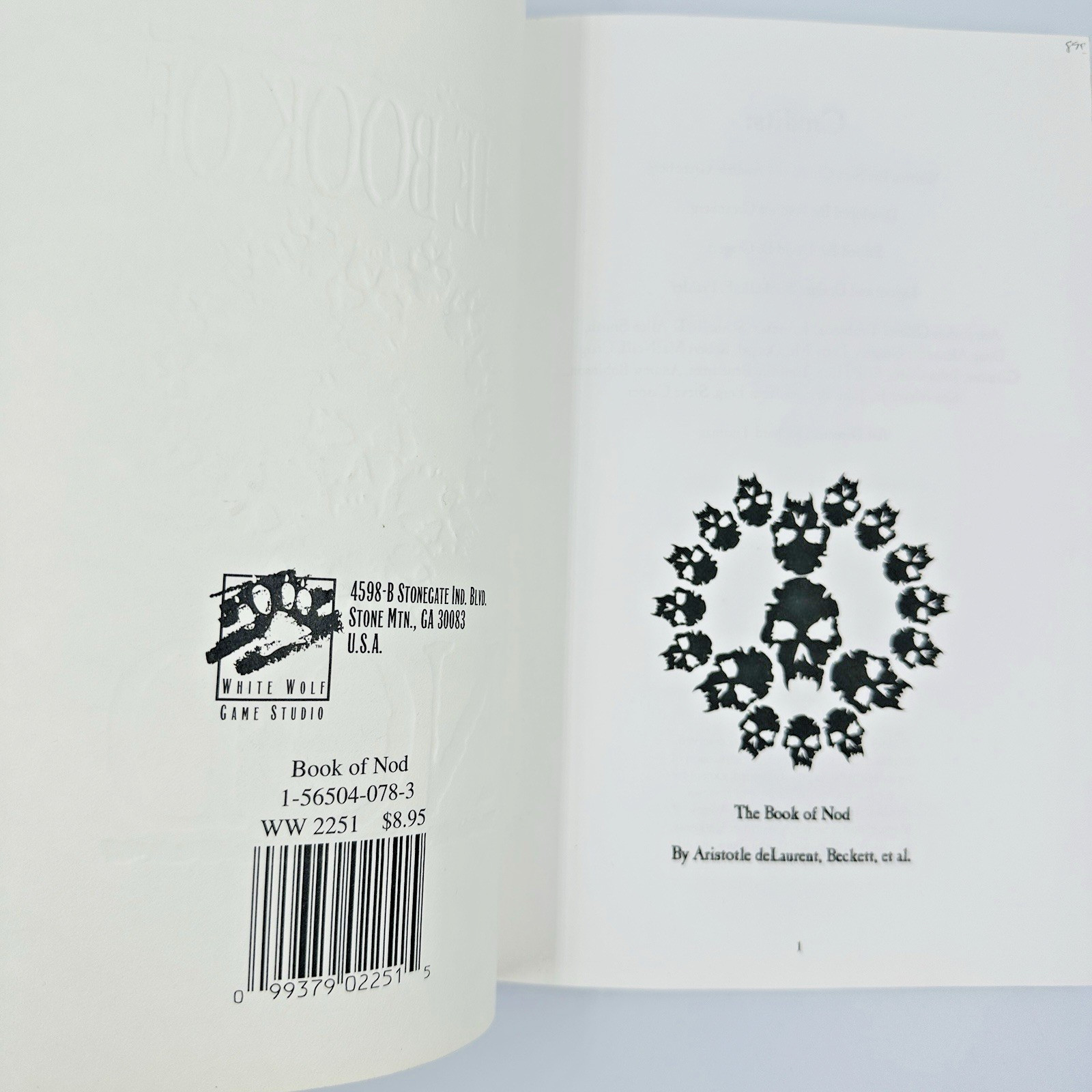 The Book of Nod, Chupp, Sam, Gragert, David, 099379022515, First Printing(?)