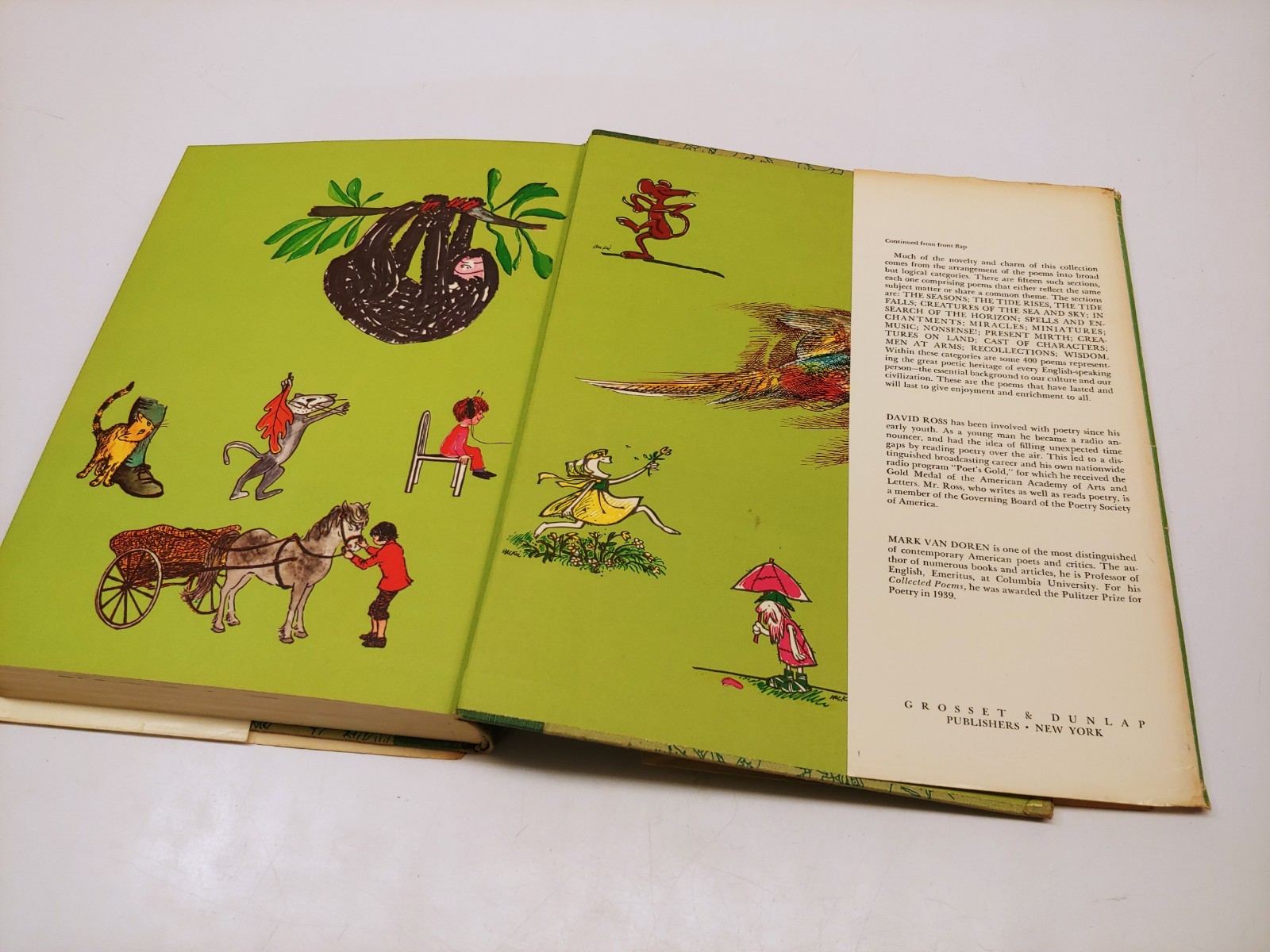 2x Poetry Books For Children HCDJ, Oxford Book & Illustrated Treasury – AS SHOWN