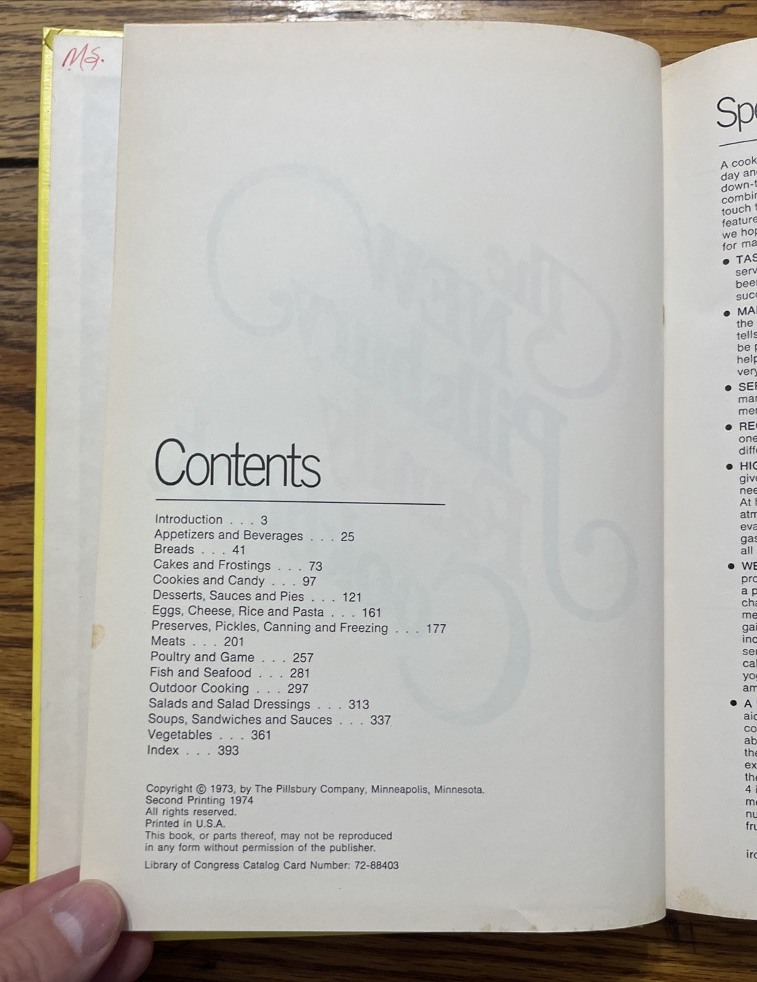 The New Pillsbury Family Cookbook, HC 1972 Second Printing