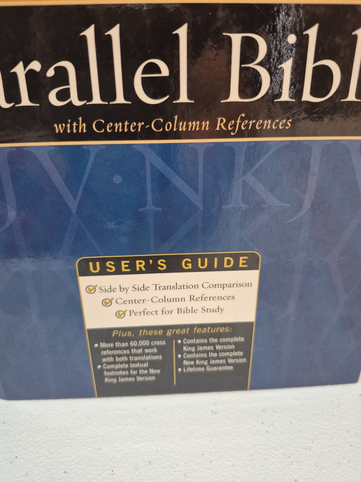 Nelson’s KJV/NKJV Parallel Bible with Center-Column References 1st Pages Removed