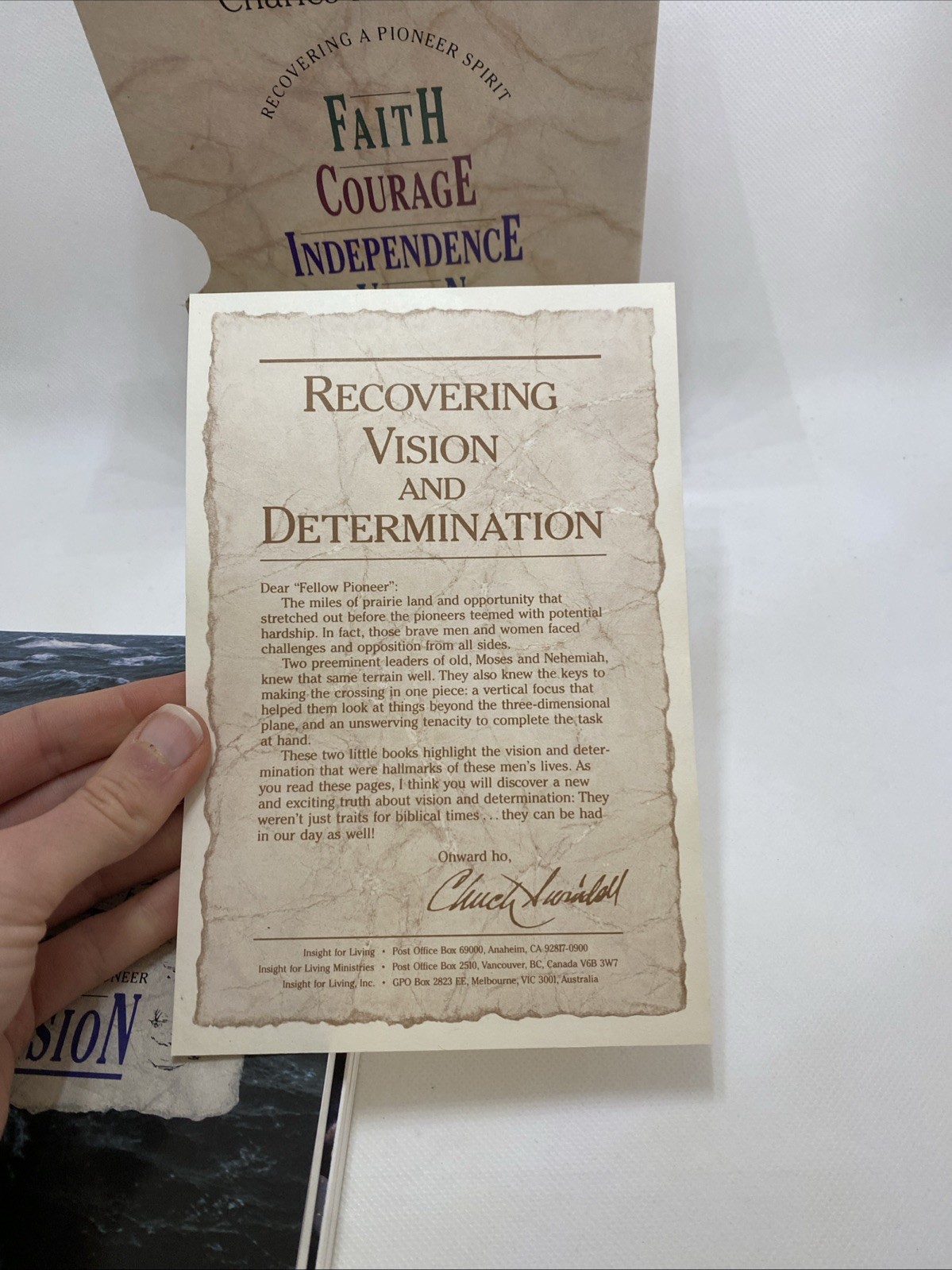 Charles R Swindoll Recovering A Pioneering Spirit Book Set