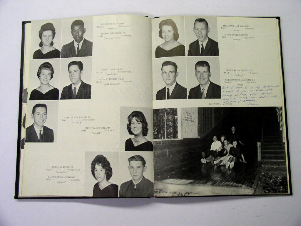 1963 The Chestnut Burr Middletown Md High School Yearbook 88 Pages