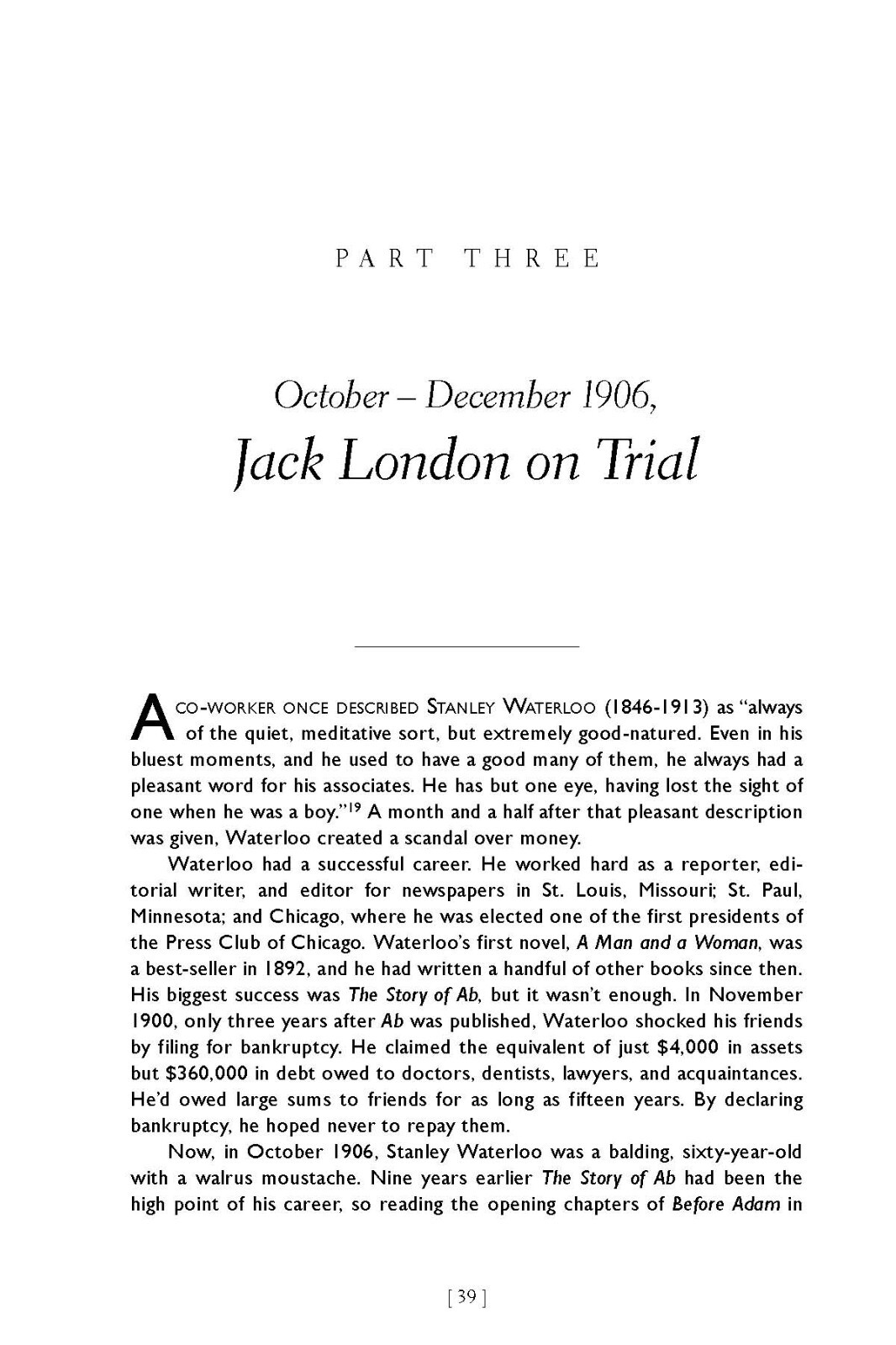 Brand new unread copy JACK LONDON’S BEFORE ADAM BATTLES „It’s a stunner.“