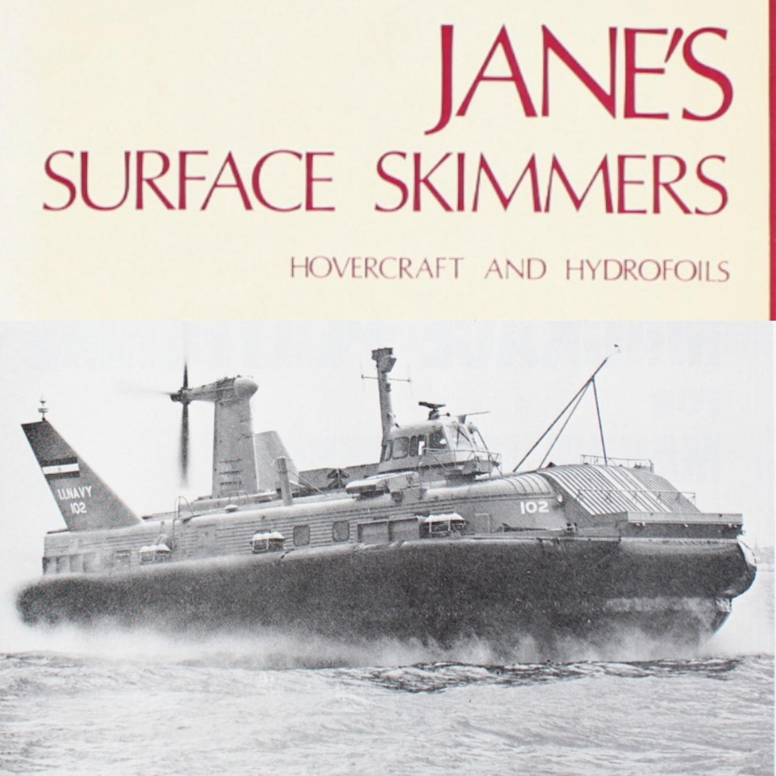 Hovercraft Hydrofoil Surface Skimmers JANES 1972-73 Military Recreational Craft